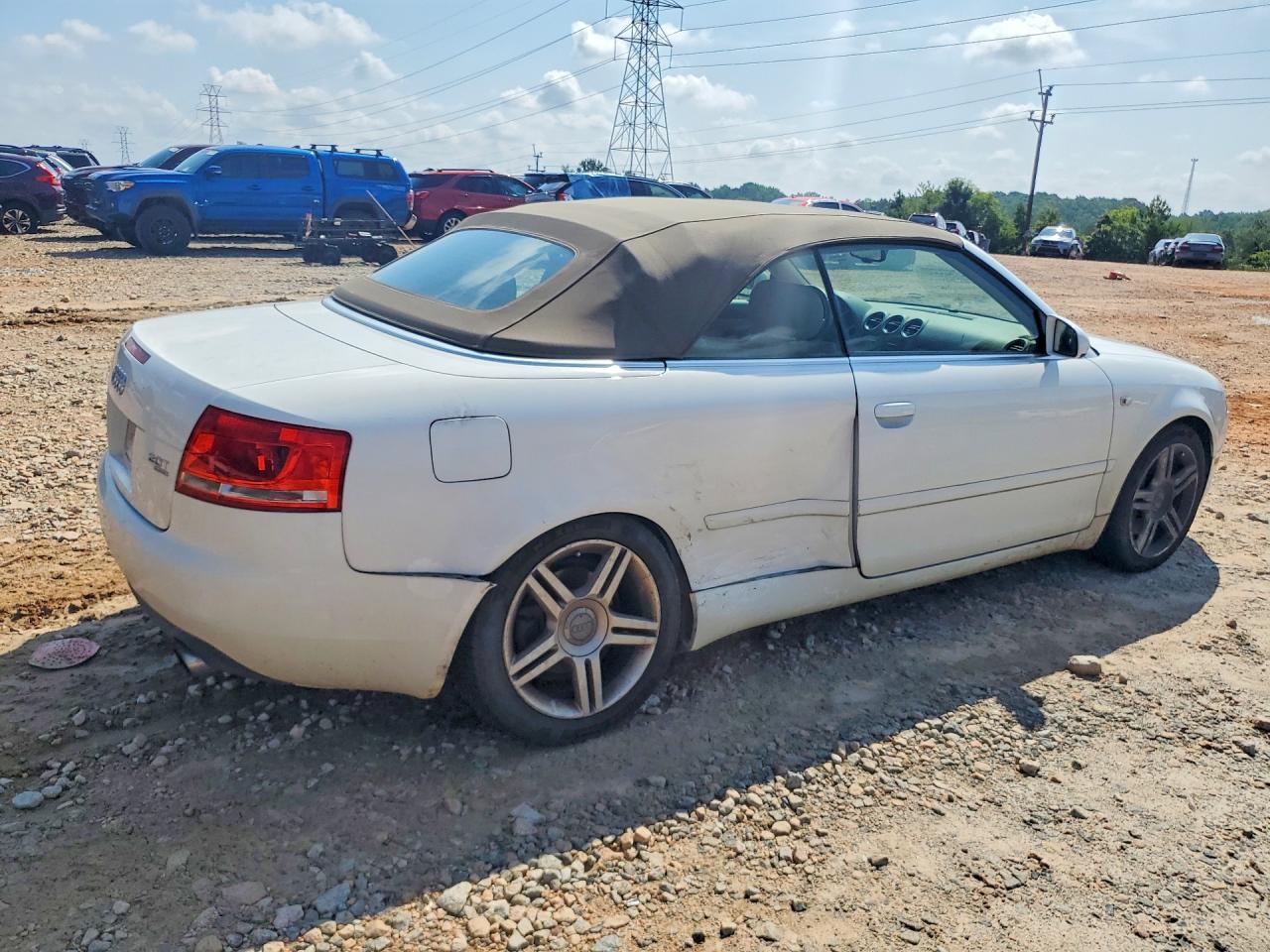 2008 Audi A4 2.0t Cabriolet Quattro White vin: WAUDF48H68K007288