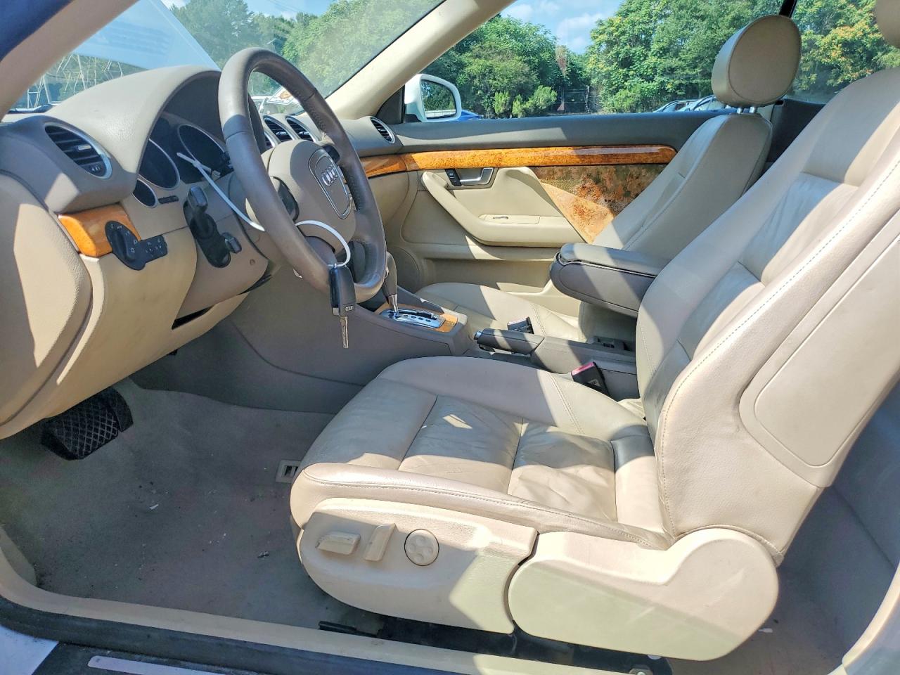 2008 Audi A4 2.0t Cabriolet Quattro White vin: WAUDF48H68K007288