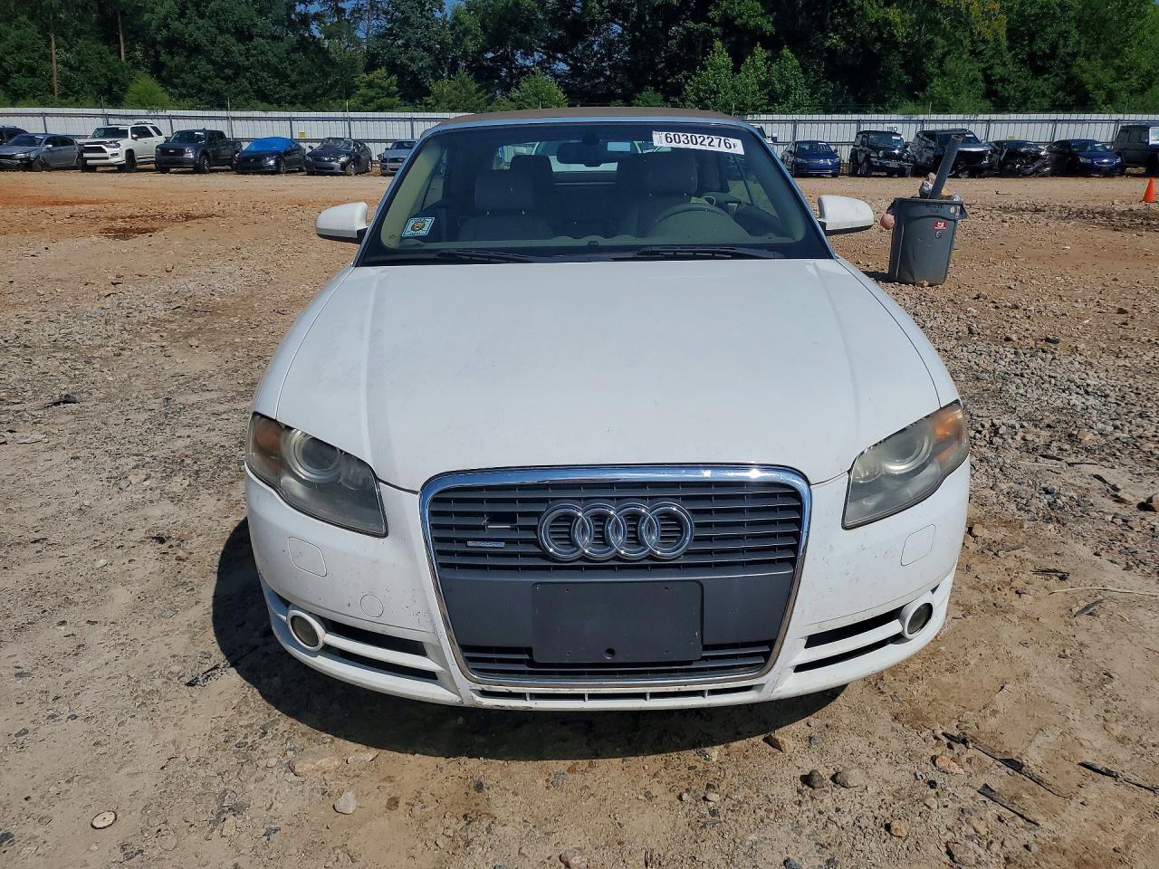 2008 Audi A4 2.0t Cabriolet Quattro White vin: WAUDF48H68K007288