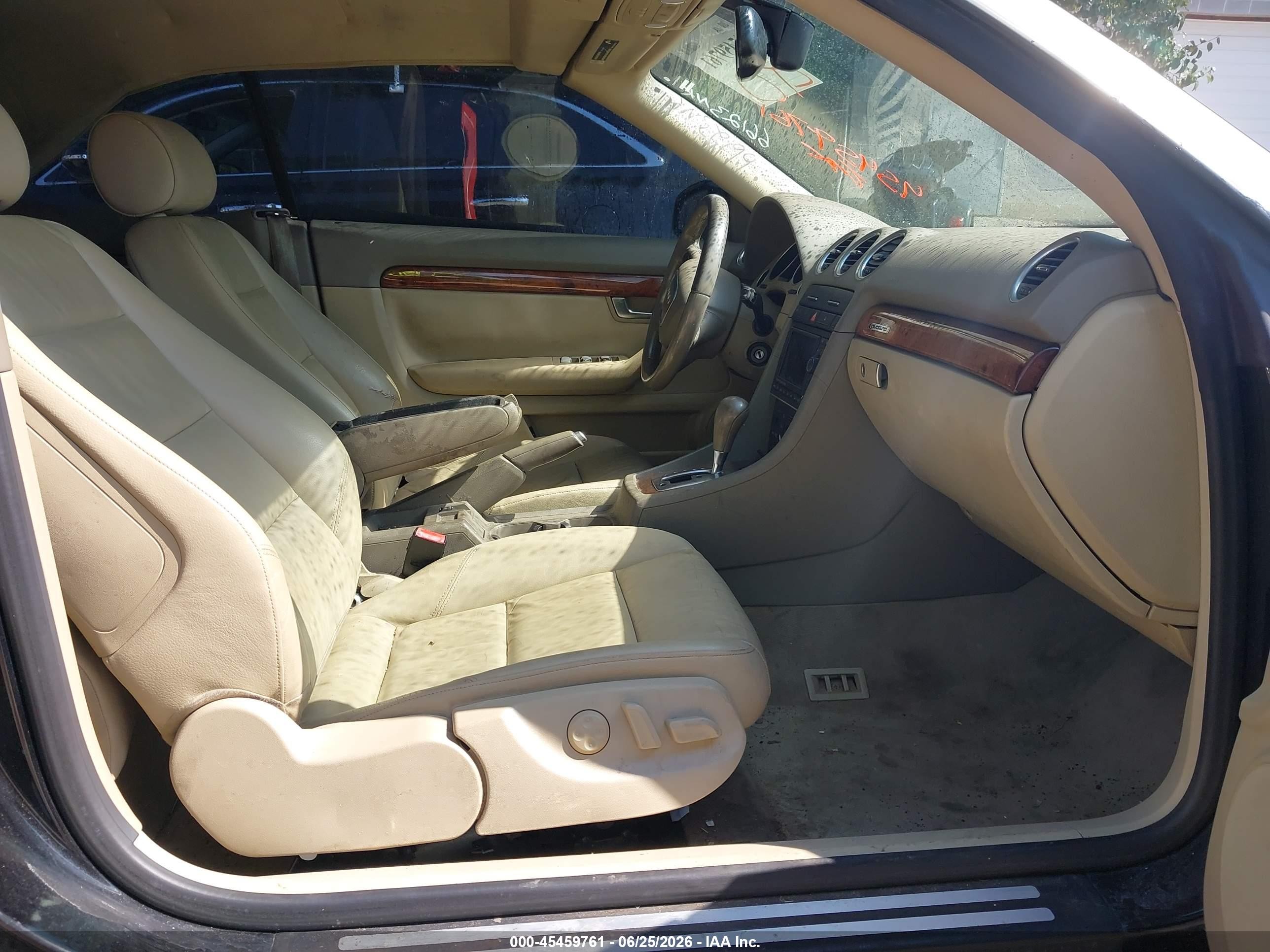 2008 Audi A4 2.0t Black vin: WAUDF48H68K008571
