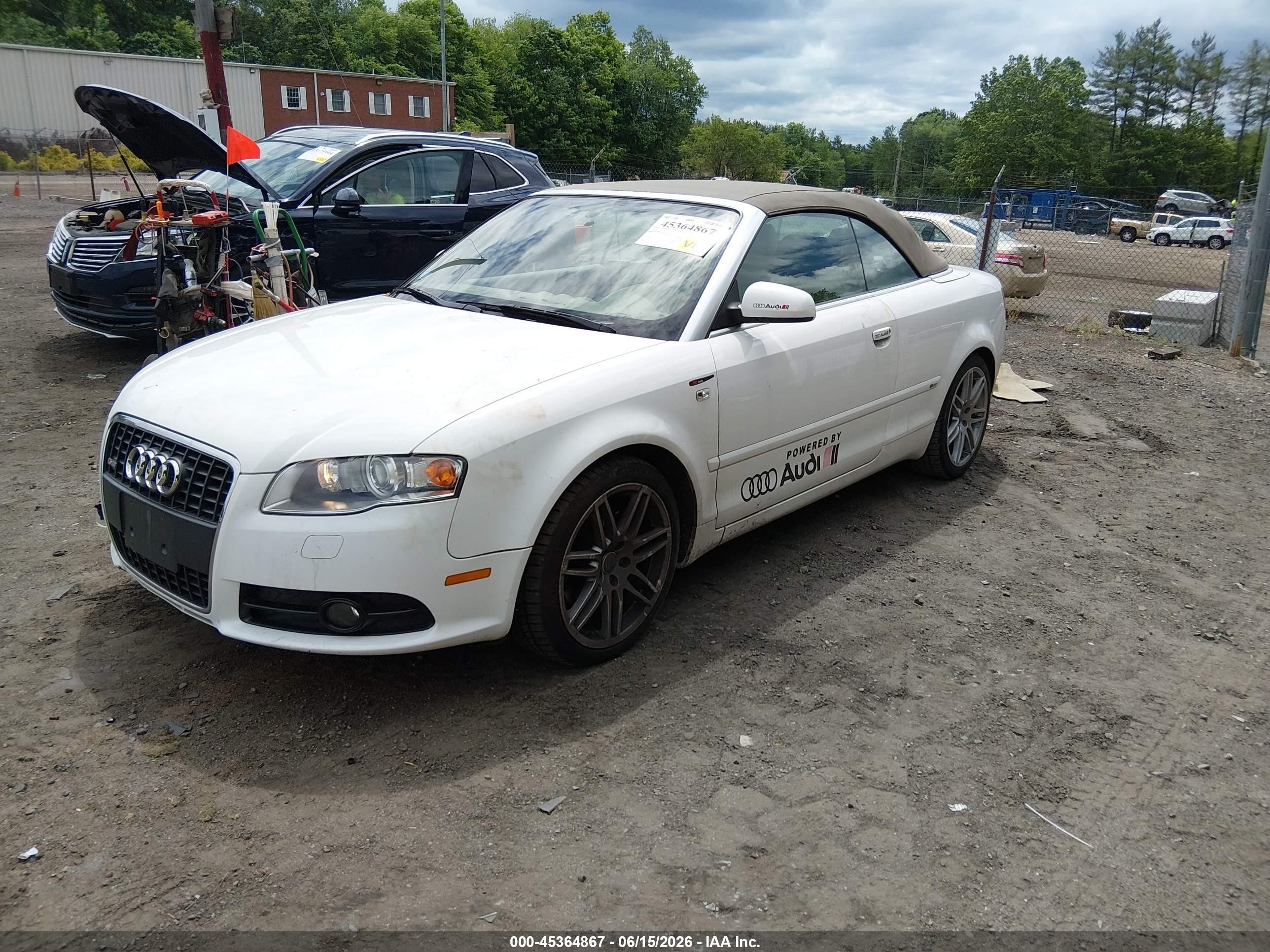2009 Audi A4 2.0t Special Edition White vin: WAUDF48H69K011293