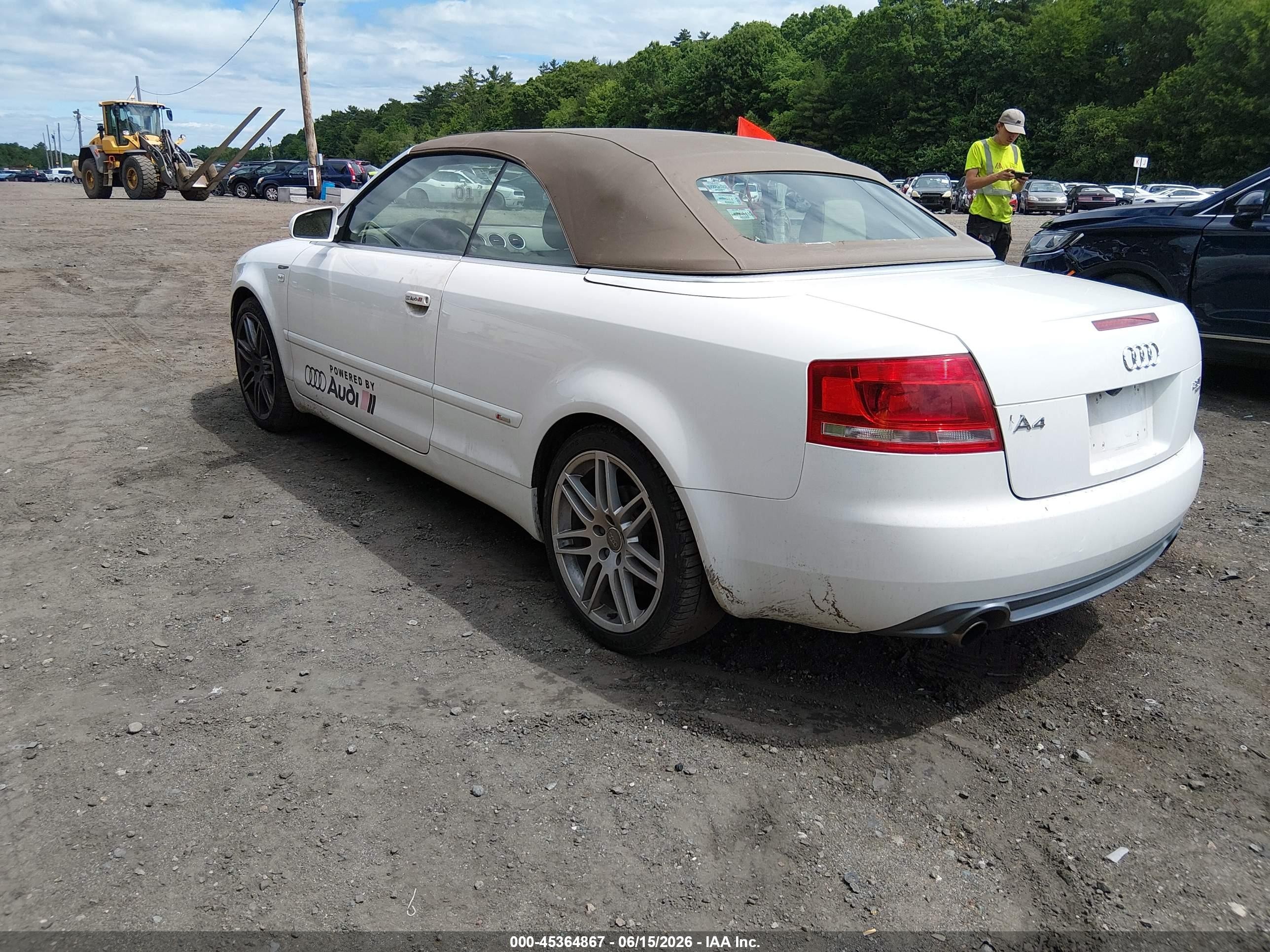 2009 Audi A4 2.0t Special Edition White vin: WAUDF48H69K011293