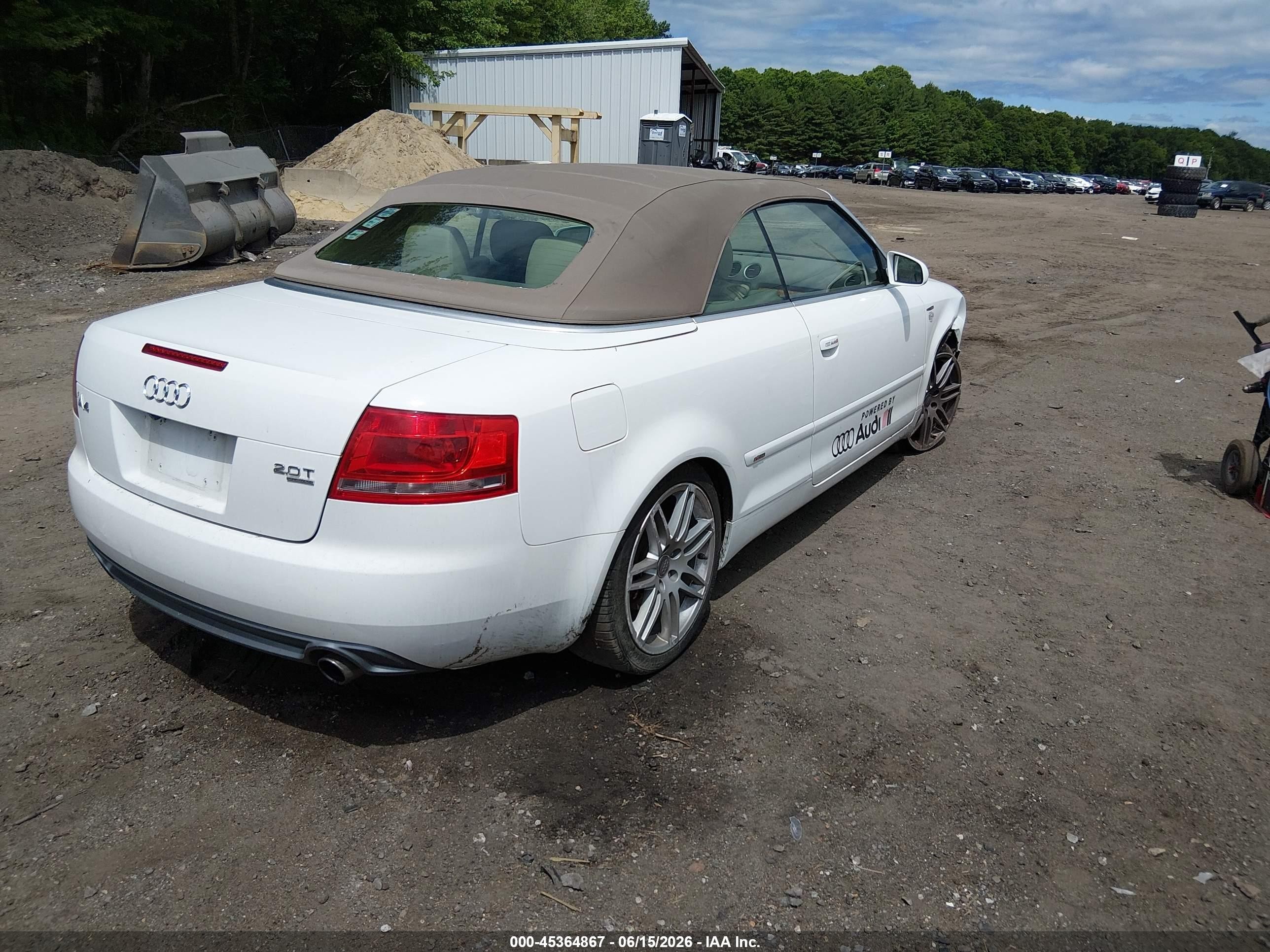 2009 Audi A4 2.0t Special Edition White vin: WAUDF48H69K011293
