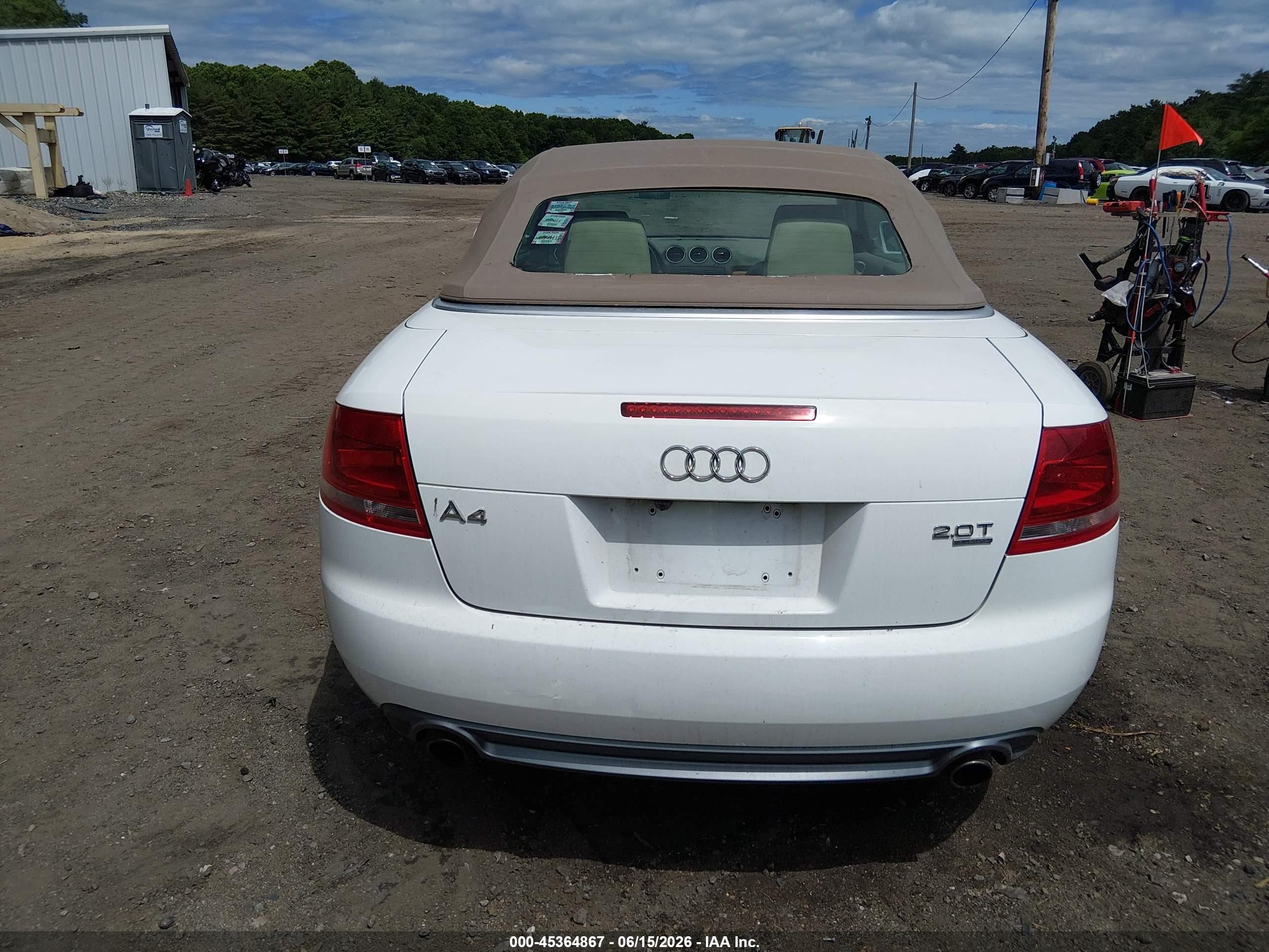 2009 Audi A4 2.0t Special Edition White vin: WAUDF48H69K011293