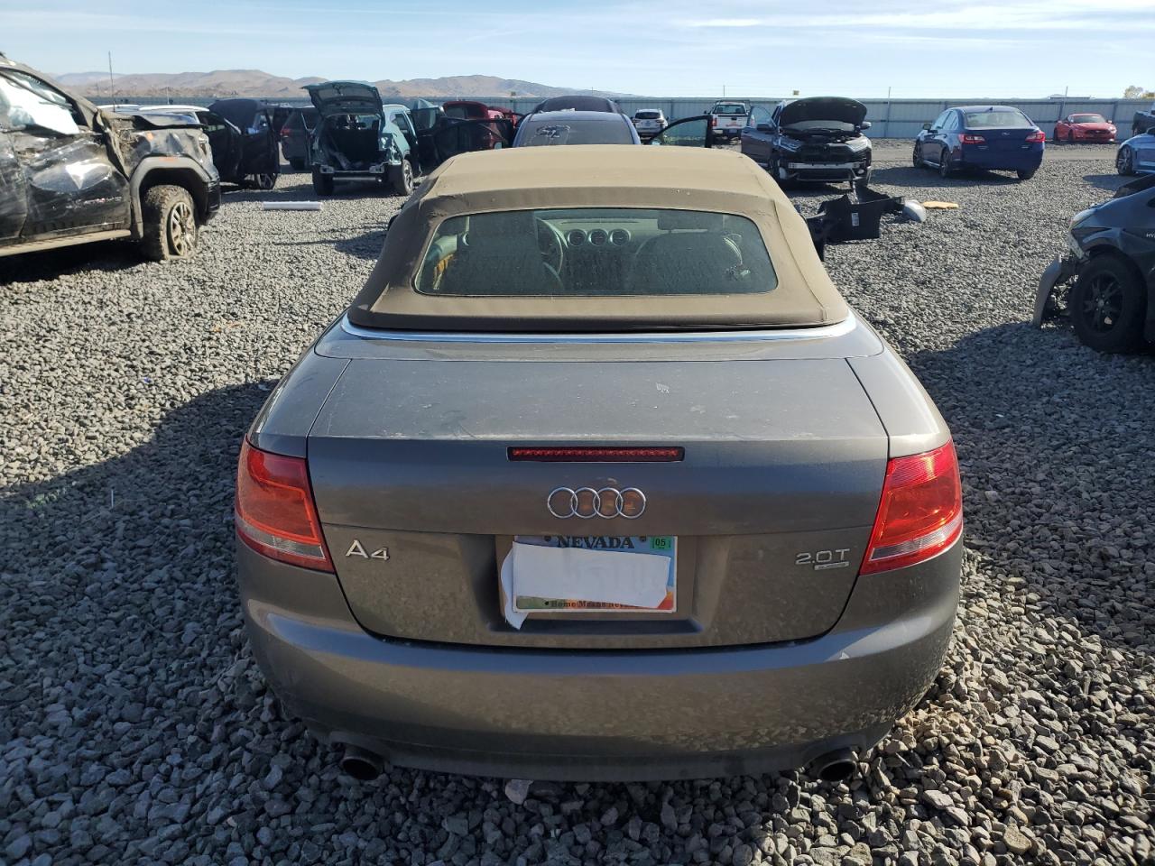 2007 Audi A4 2.0t Cabriolet Quattro Gold vin: WAUDF48H87K037486