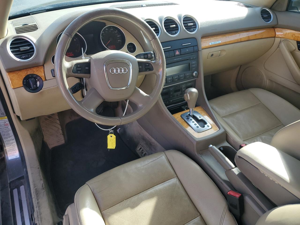 2007 Audi A4 2.0t Cabriolet Quattro Gold vin: WAUDF48H87K037486