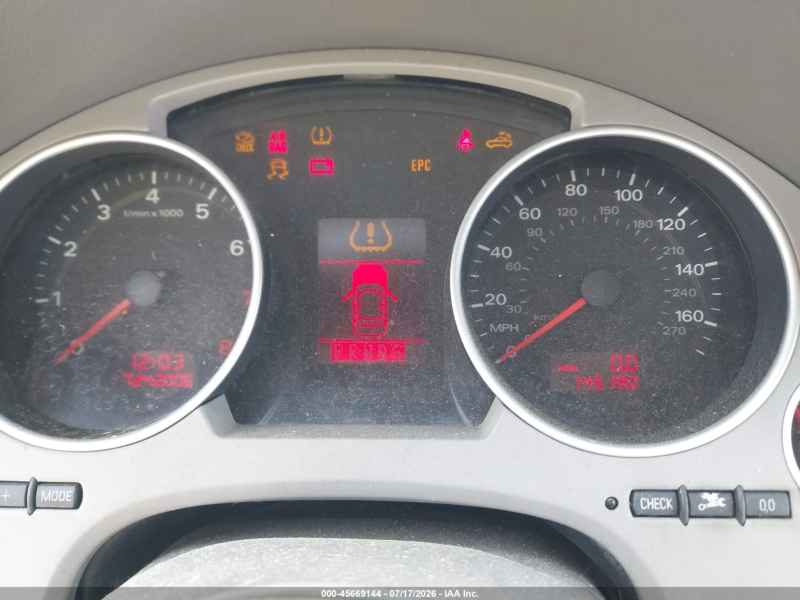 2008 Audi A4 2.0t Blue vin: WAUDF48H88K004456