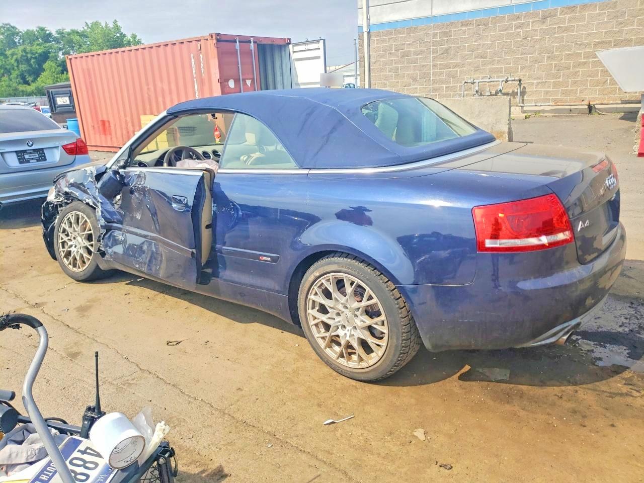 2009 Audi A4 2.0t Cabriolet Quattro Blue vin: WAUDF48H89K005804