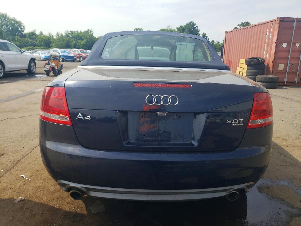 2009 Audi A4 2.0t Cabriolet Quattro Blue vin: WAUDF48H89K005804