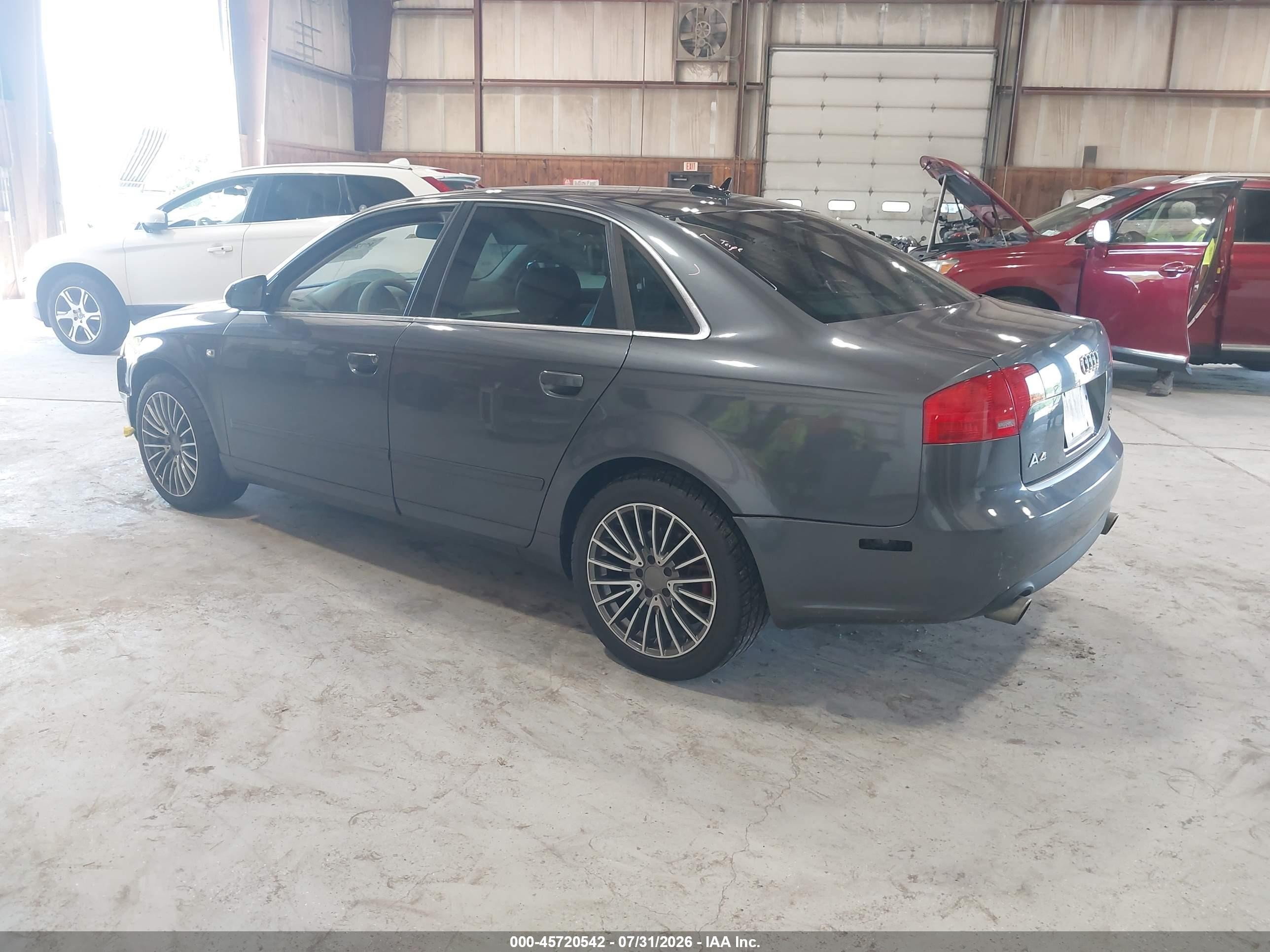 2005 Audi A4 2.0t Gray vin: WAUDF68E05A476198