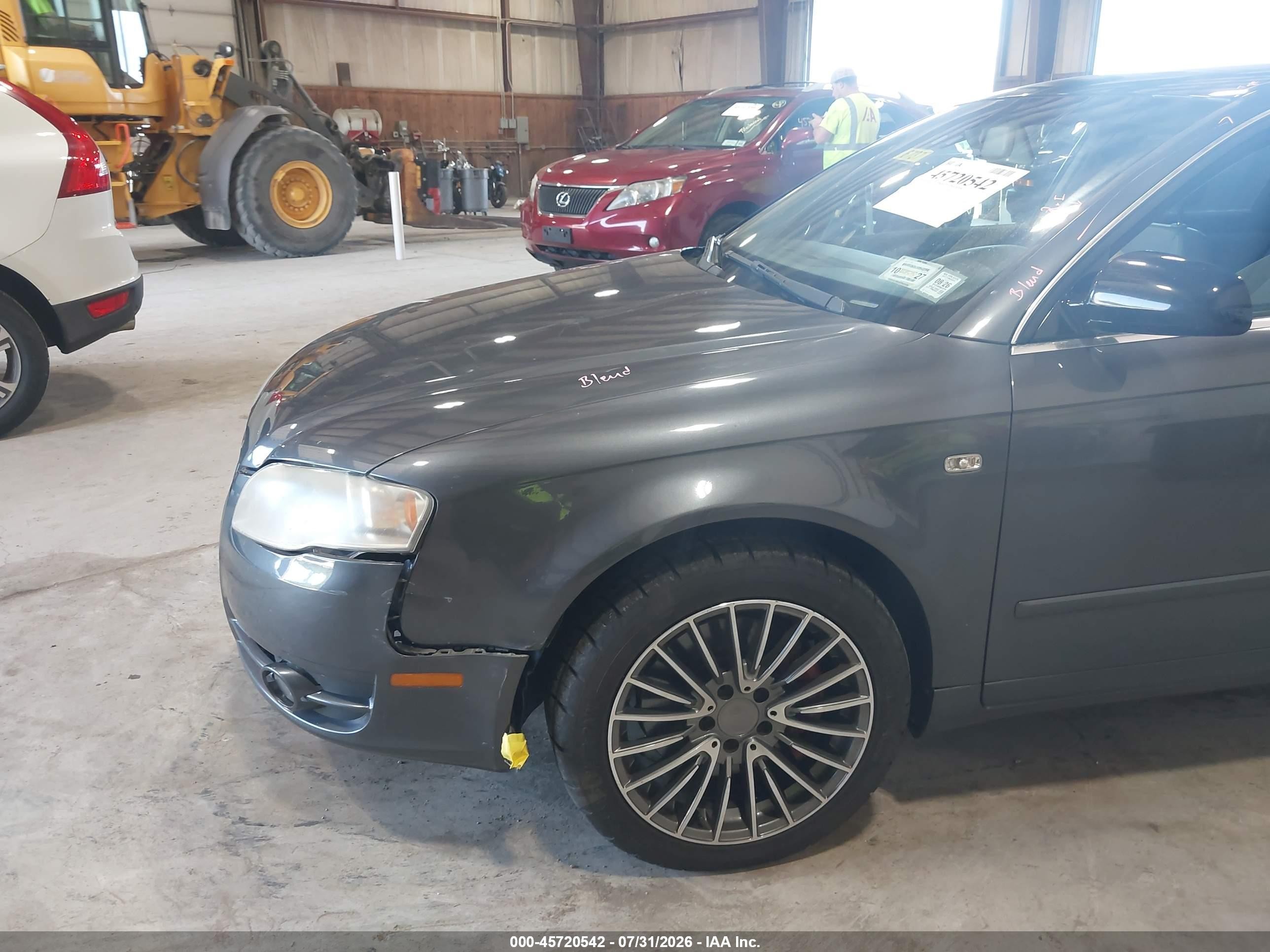 2005 Audi A4 2.0t Gray vin: WAUDF68E05A476198