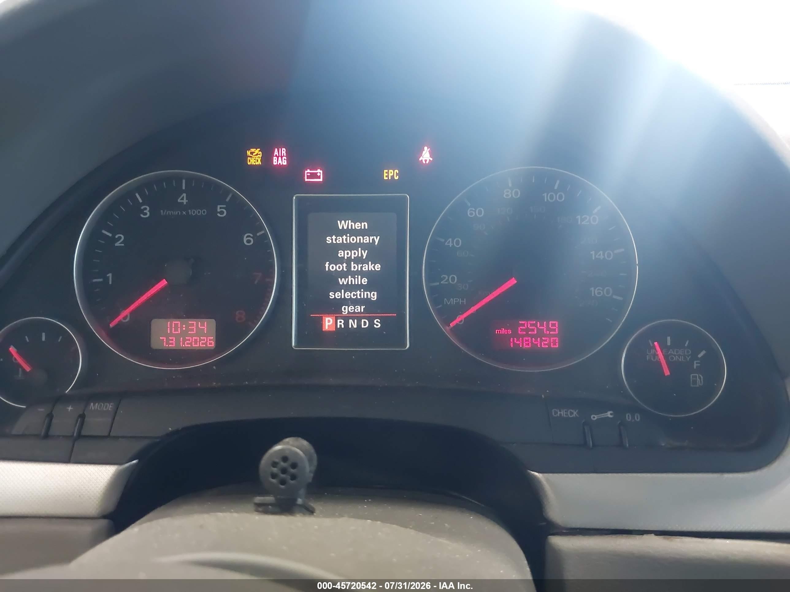 2005 Audi A4 2.0t Gray vin: WAUDF68E05A476198