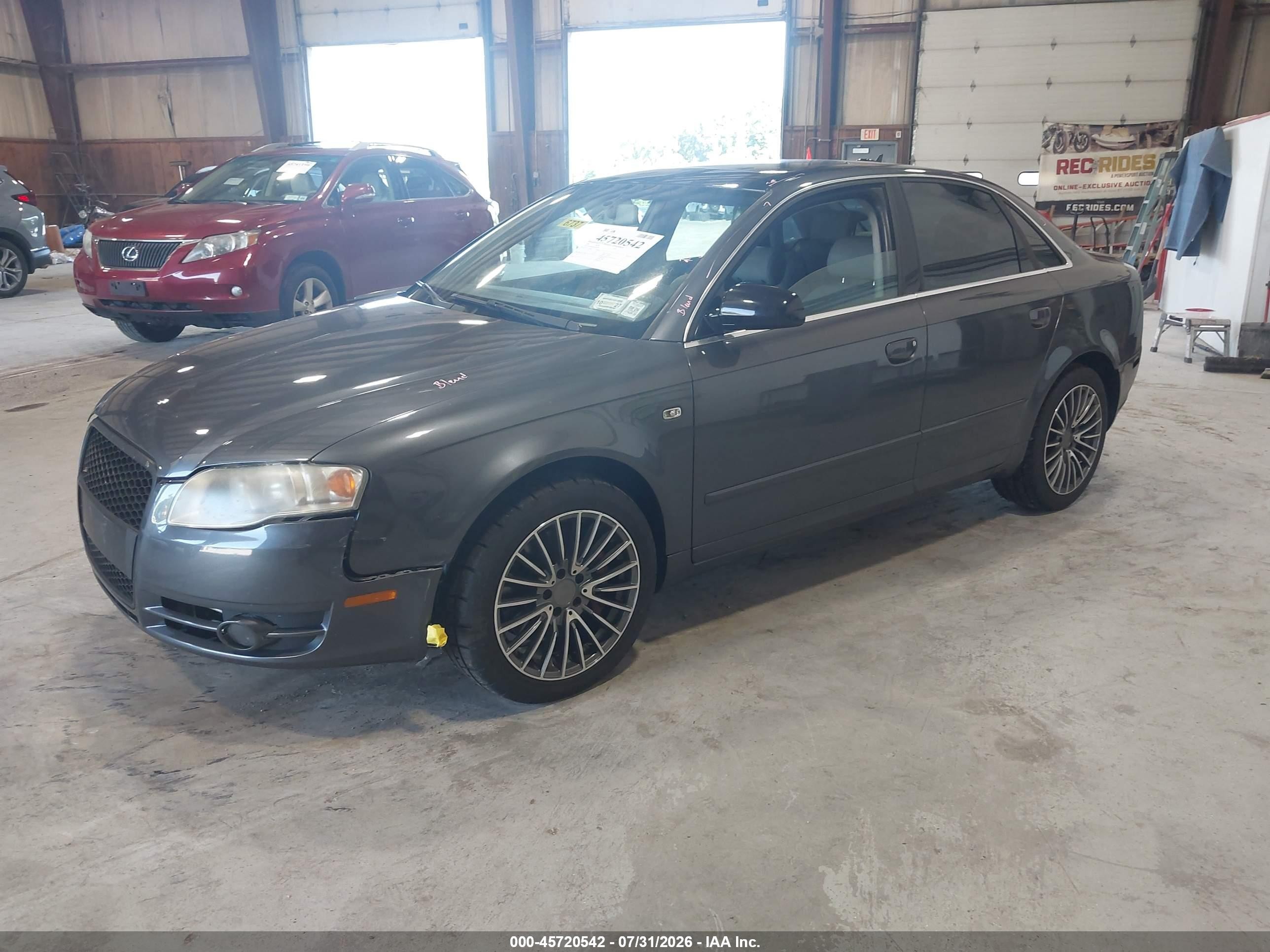 2005 Audi A4 2.0t Gray vin: WAUDF68E05A476198
