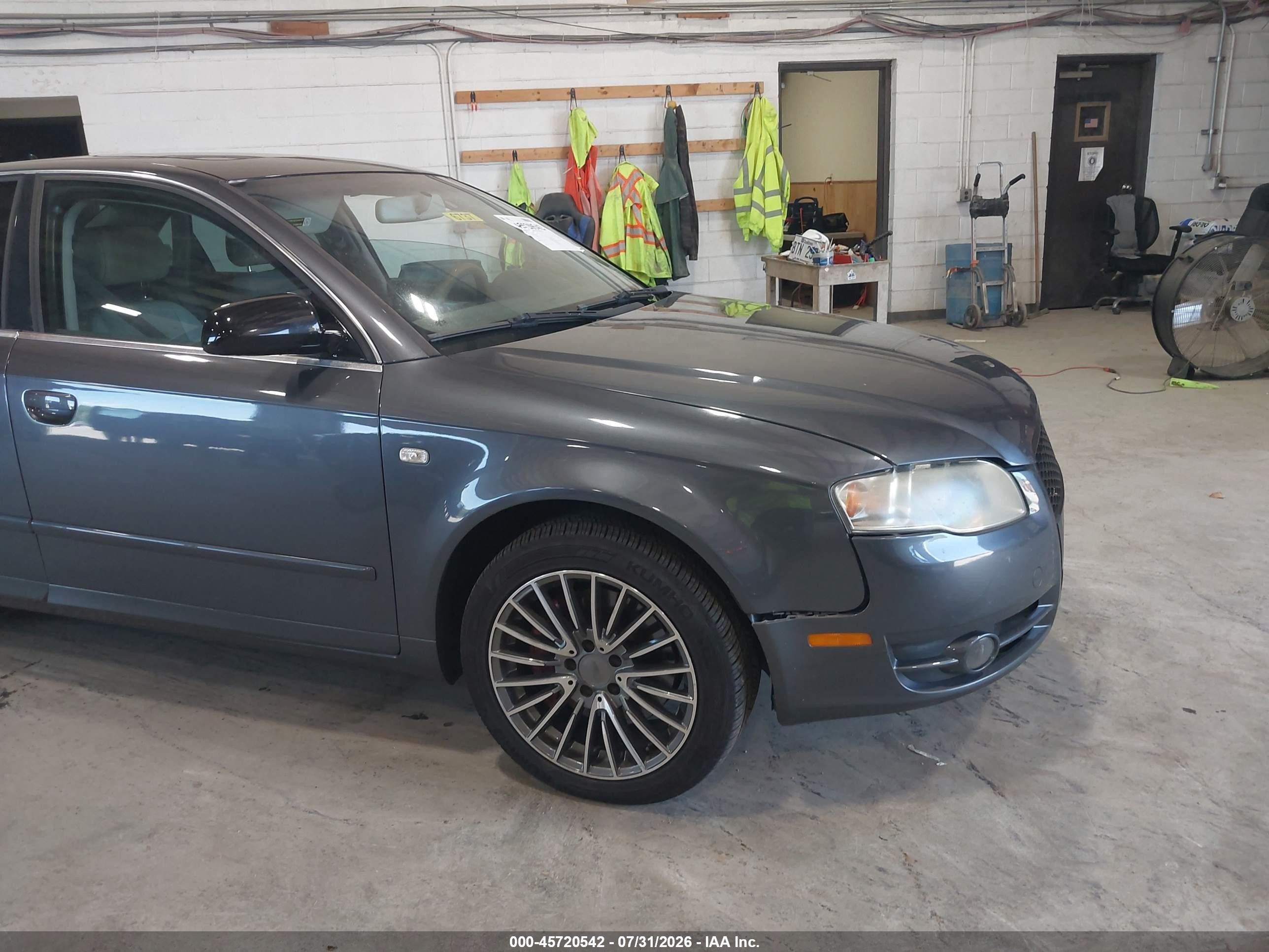 2005 Audi A4 2.0t Gray vin: WAUDF68E05A476198