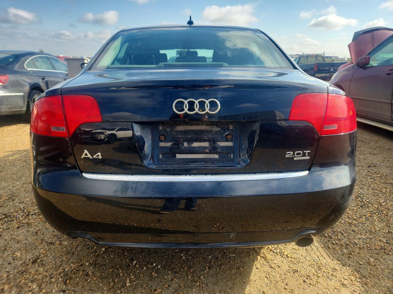 2008 Audi A4 2.0t Quattro Черный vin: WAUDF68E18A116748