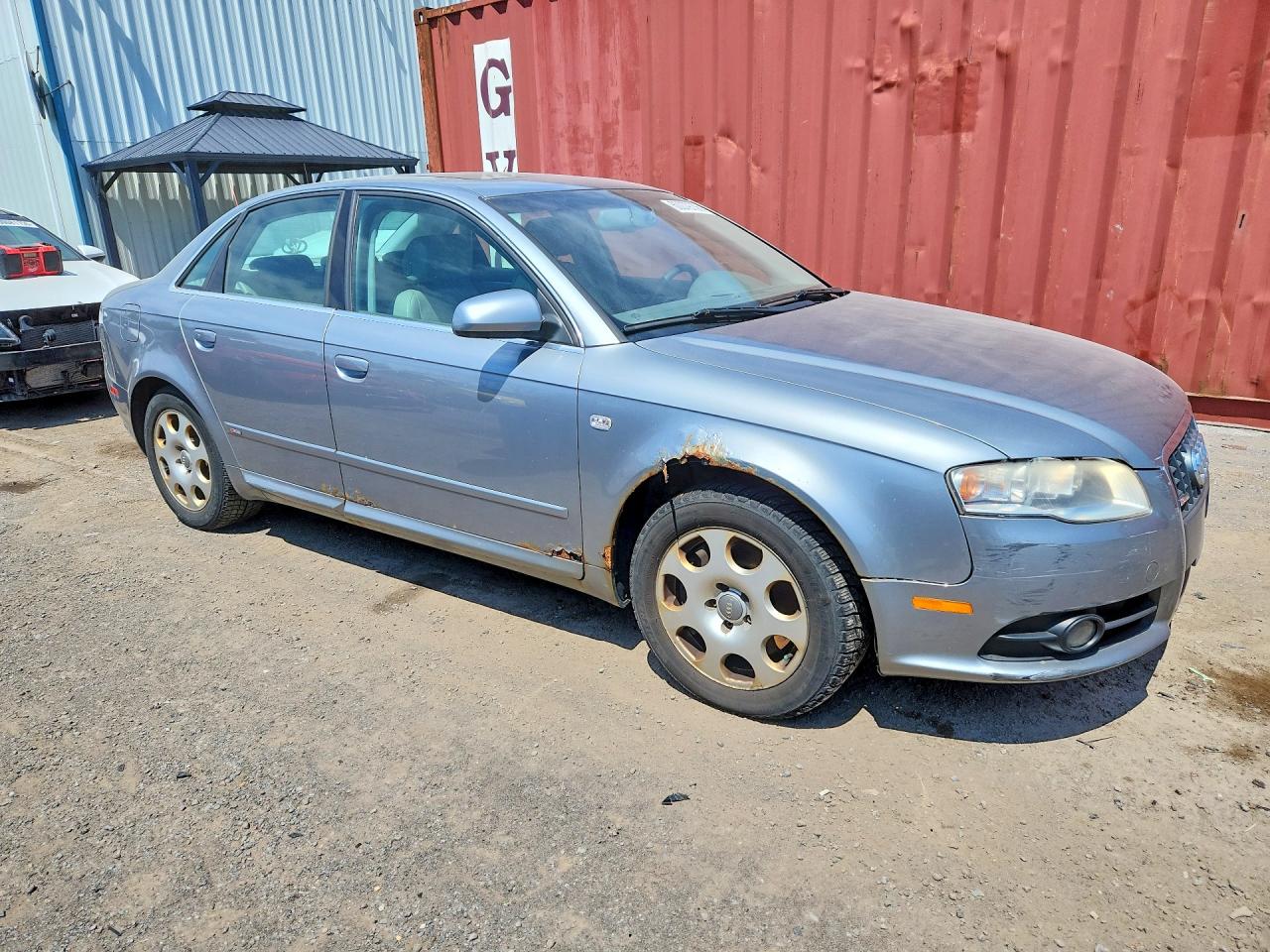 2008 Audi A4 2.0t Quattro Silver vin: WAUDF68E78A160303