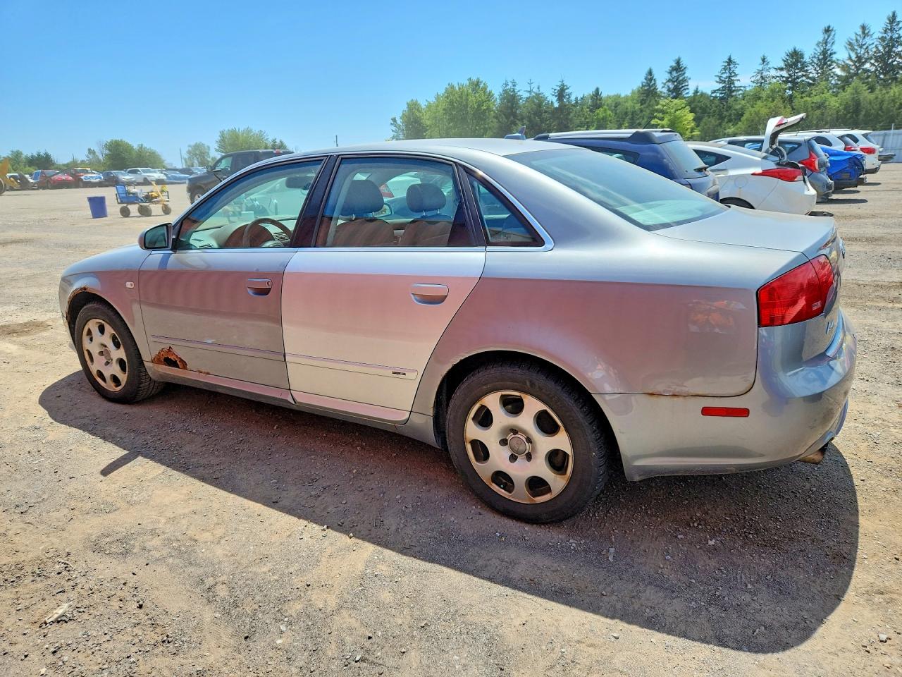 2008 Audi A4 2.0t Quattro Silver vin: WAUDF68E78A160303