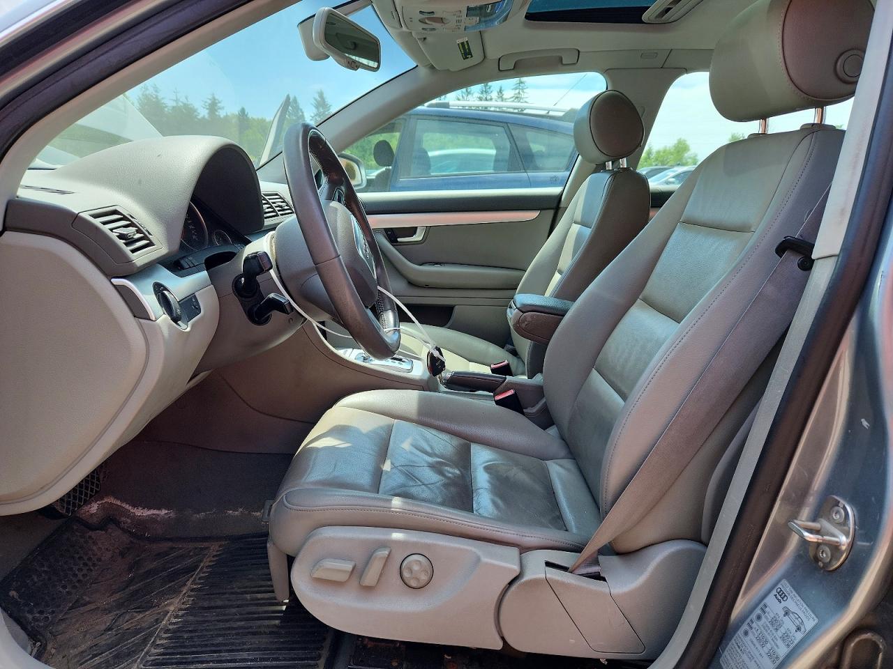 2008 Audi A4 2.0t Quattro Silver vin: WAUDF68E78A160303