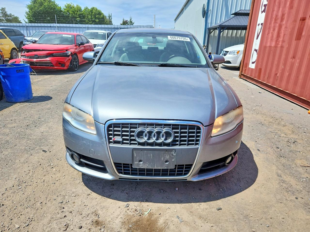 2008 Audi A4 2.0t Quattro Silver vin: WAUDF68E78A160303