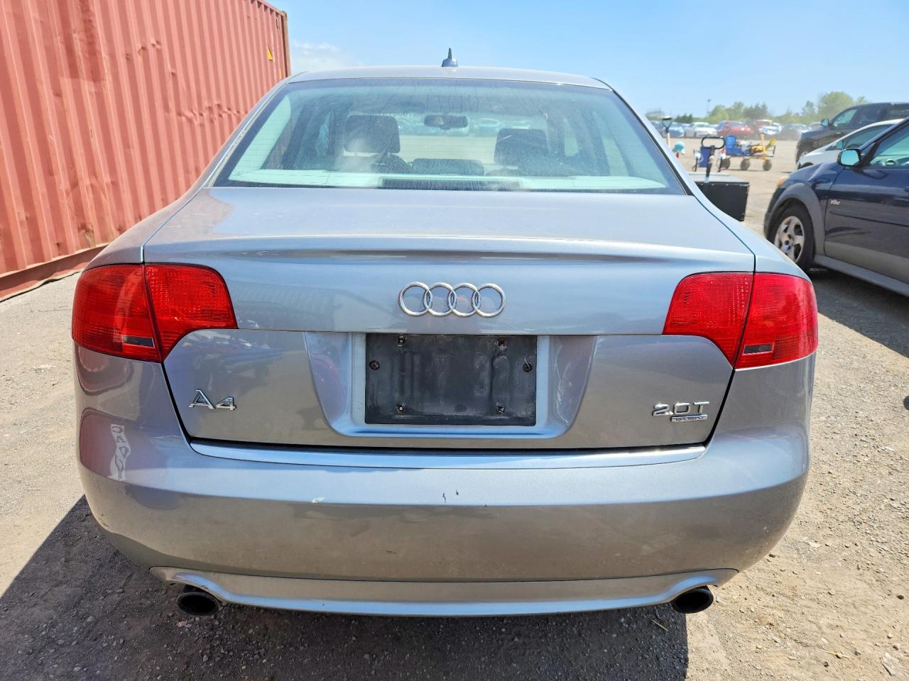 2008 Audi A4 2.0t Quattro Silver vin: WAUDF68E78A160303