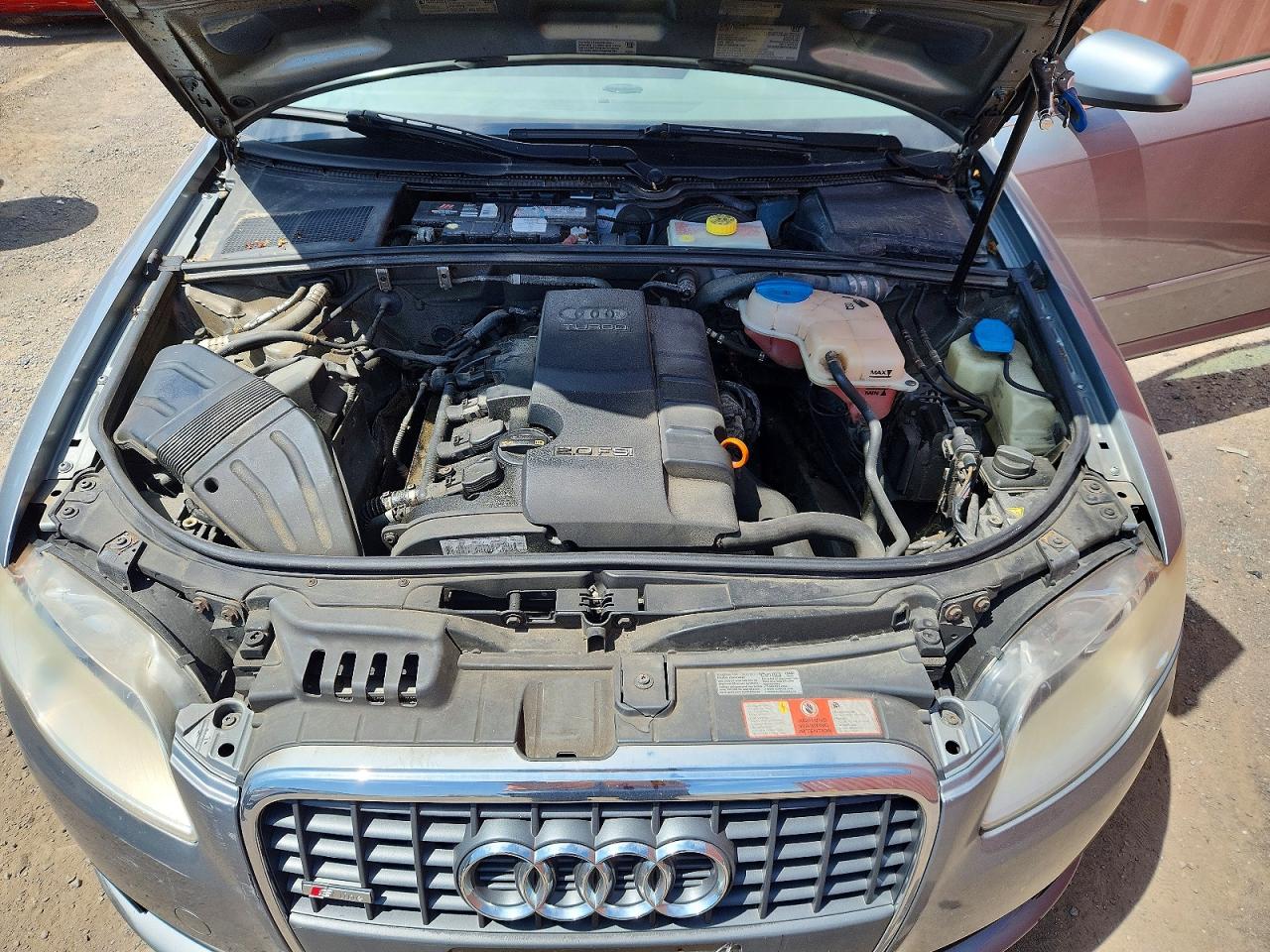 2008 Audi A4 2.0t Quattro Silver vin: WAUDF68E78A160303