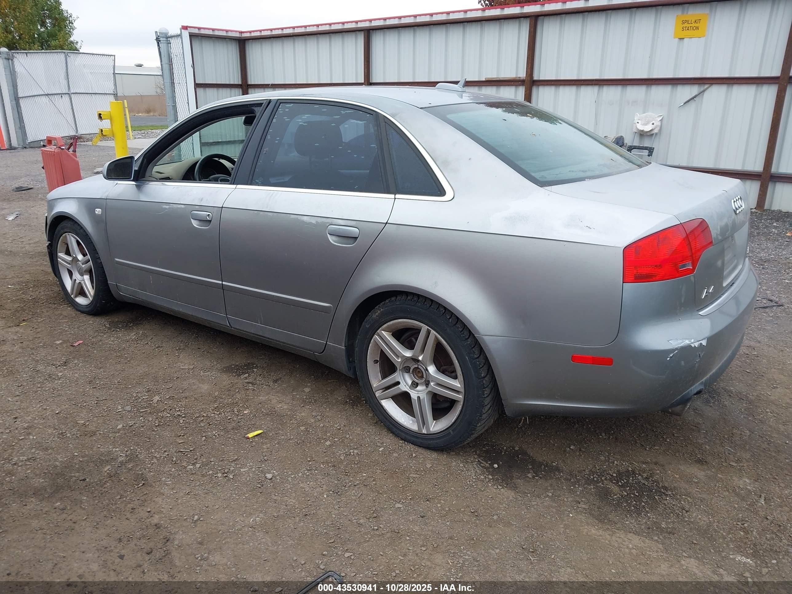 2005 Audi A4 2.0t Gray vin: WAUDF68E85A419294