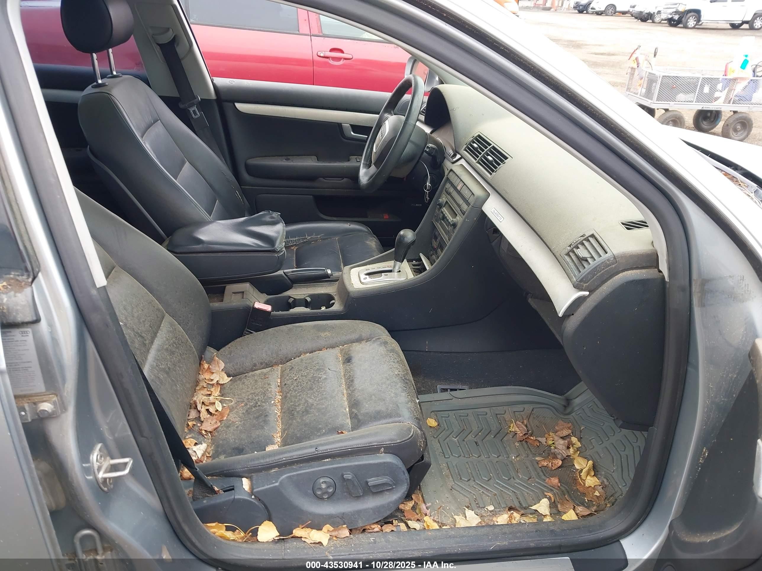2005 Audi A4 2.0t Gray vin: WAUDF68E85A419294