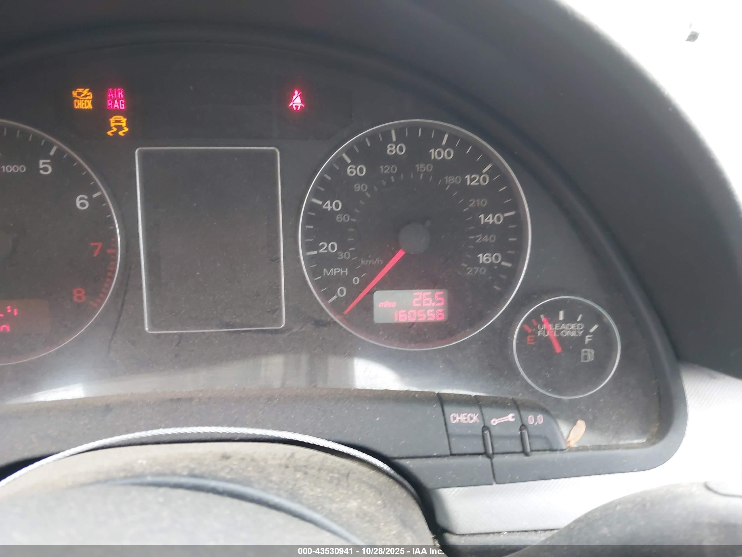 2005 Audi A4 2.0t Gray vin: WAUDF68E85A419294