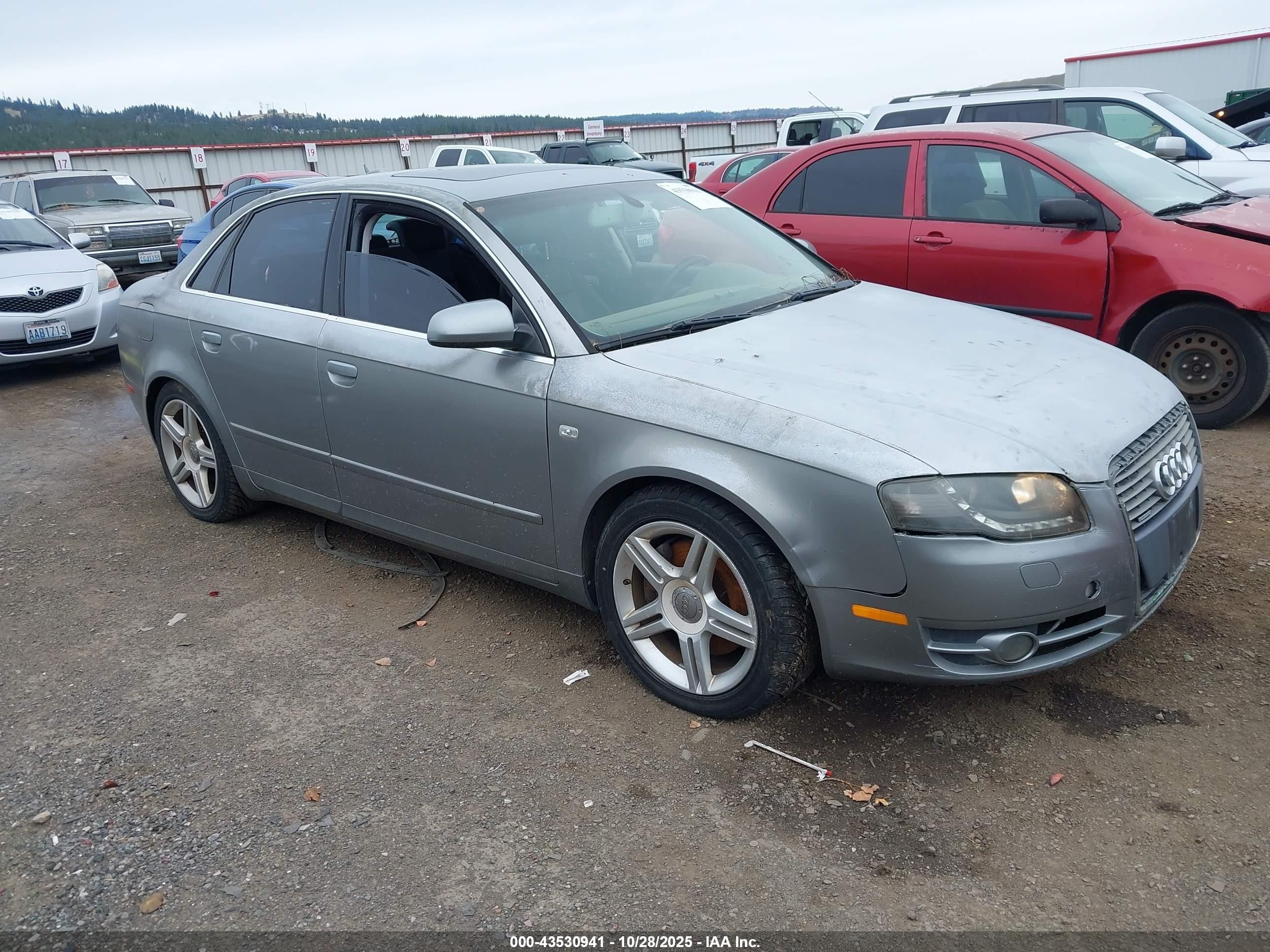 2005 Audi A4 2.0t Gray vin: WAUDF68E85A419294