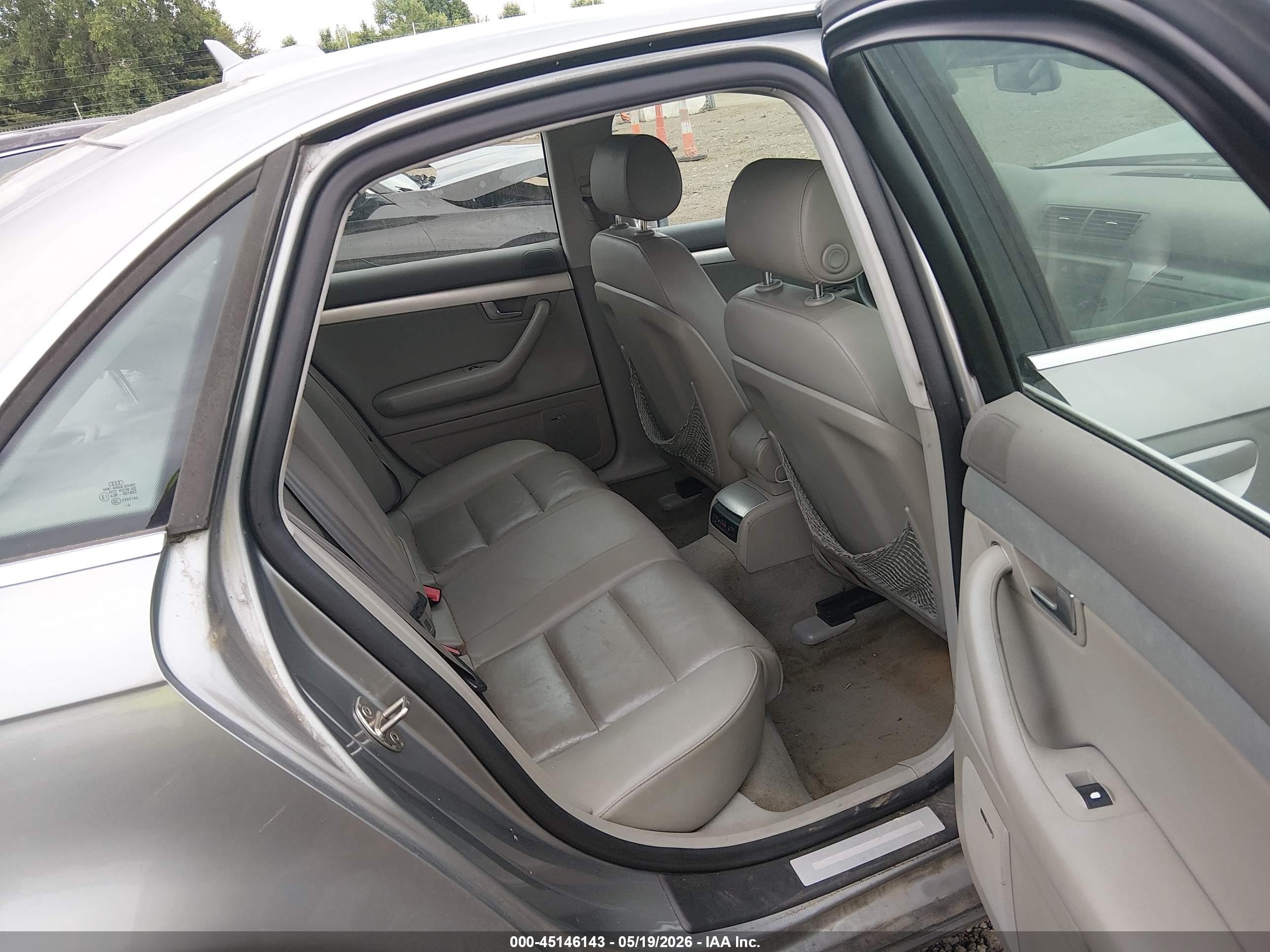 2005 Audi A4 2.0t Light Blue vin: WAUDF68E95A445743