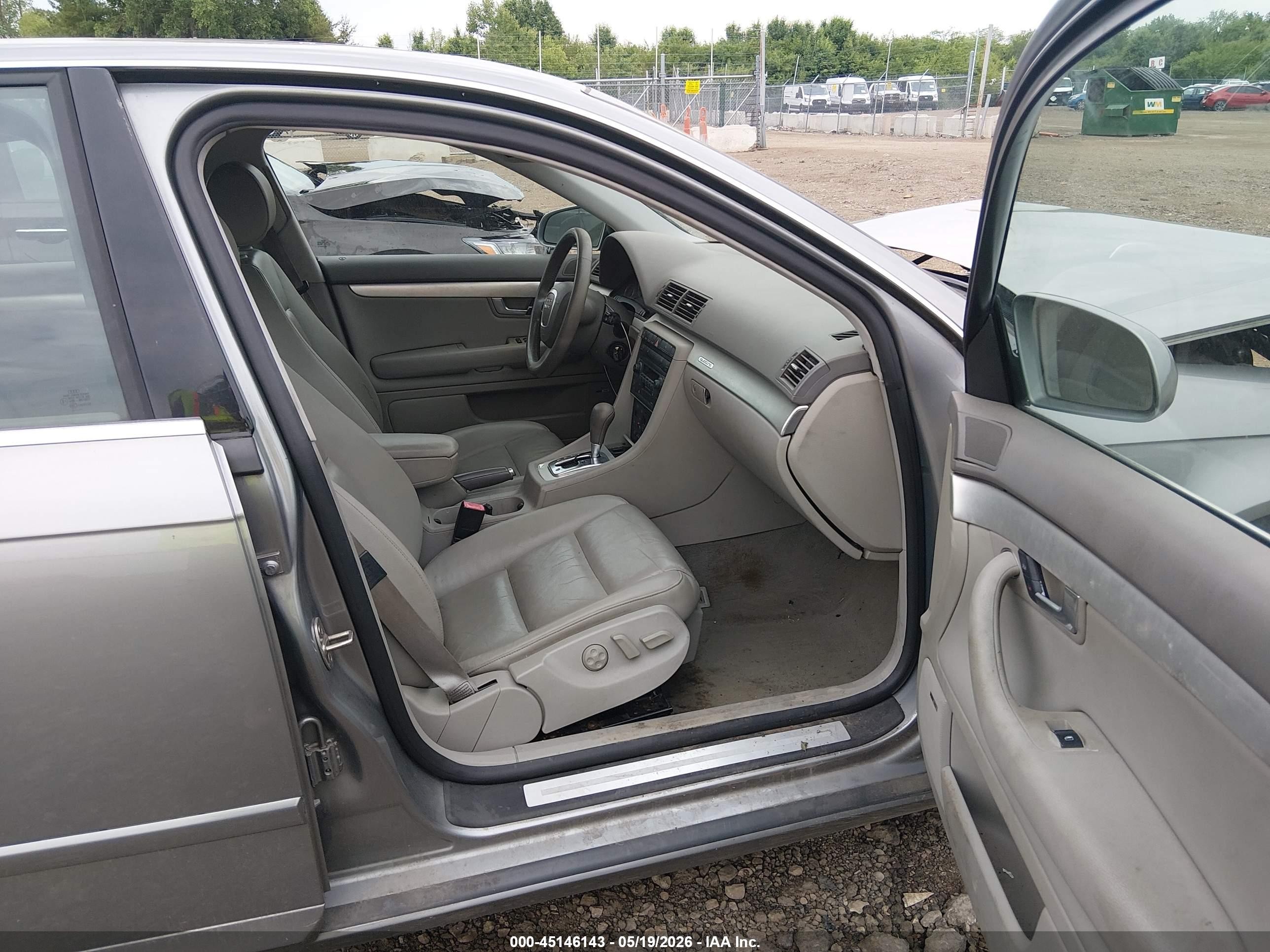 2005 Audi A4 2.0t Light Blue vin: WAUDF68E95A445743