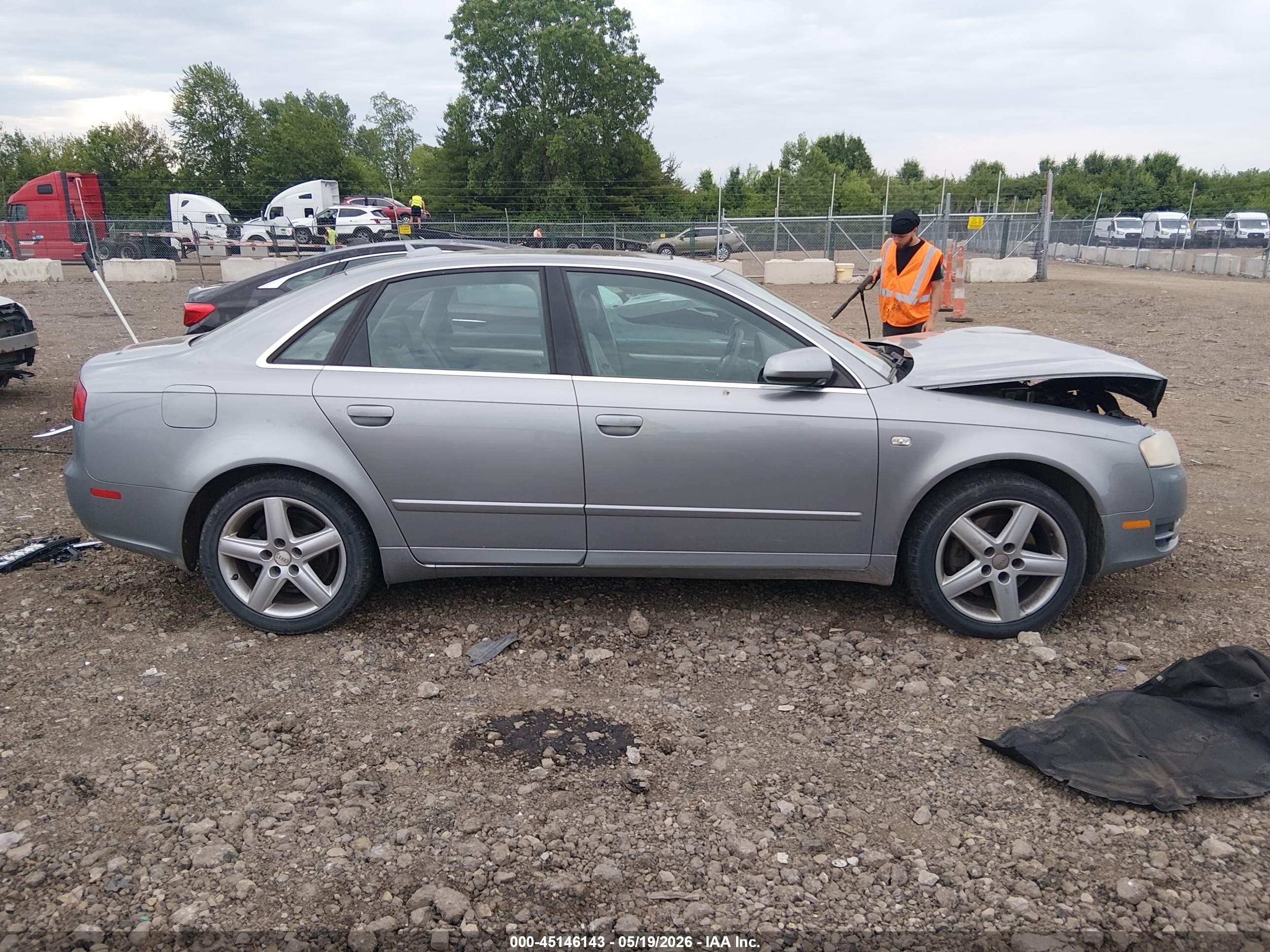 2005 Audi A4 2.0t Light Blue vin: WAUDF68E95A445743