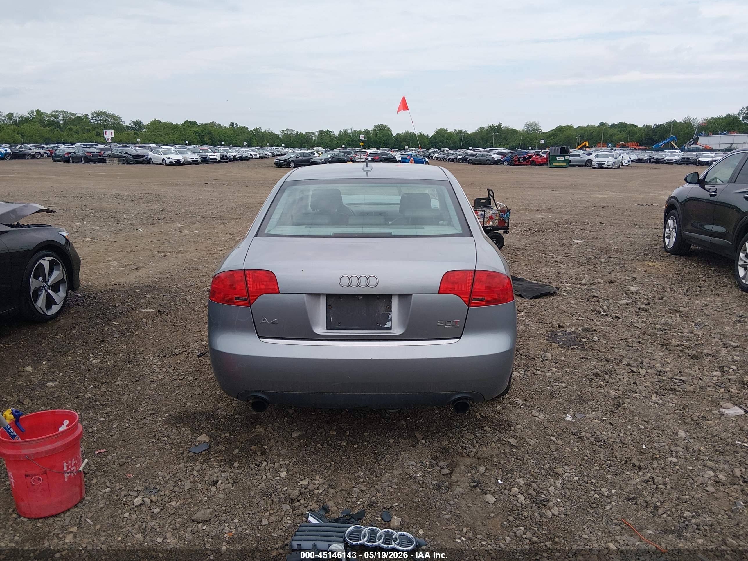 2005 Audi A4 2.0t Light Blue vin: WAUDF68E95A445743