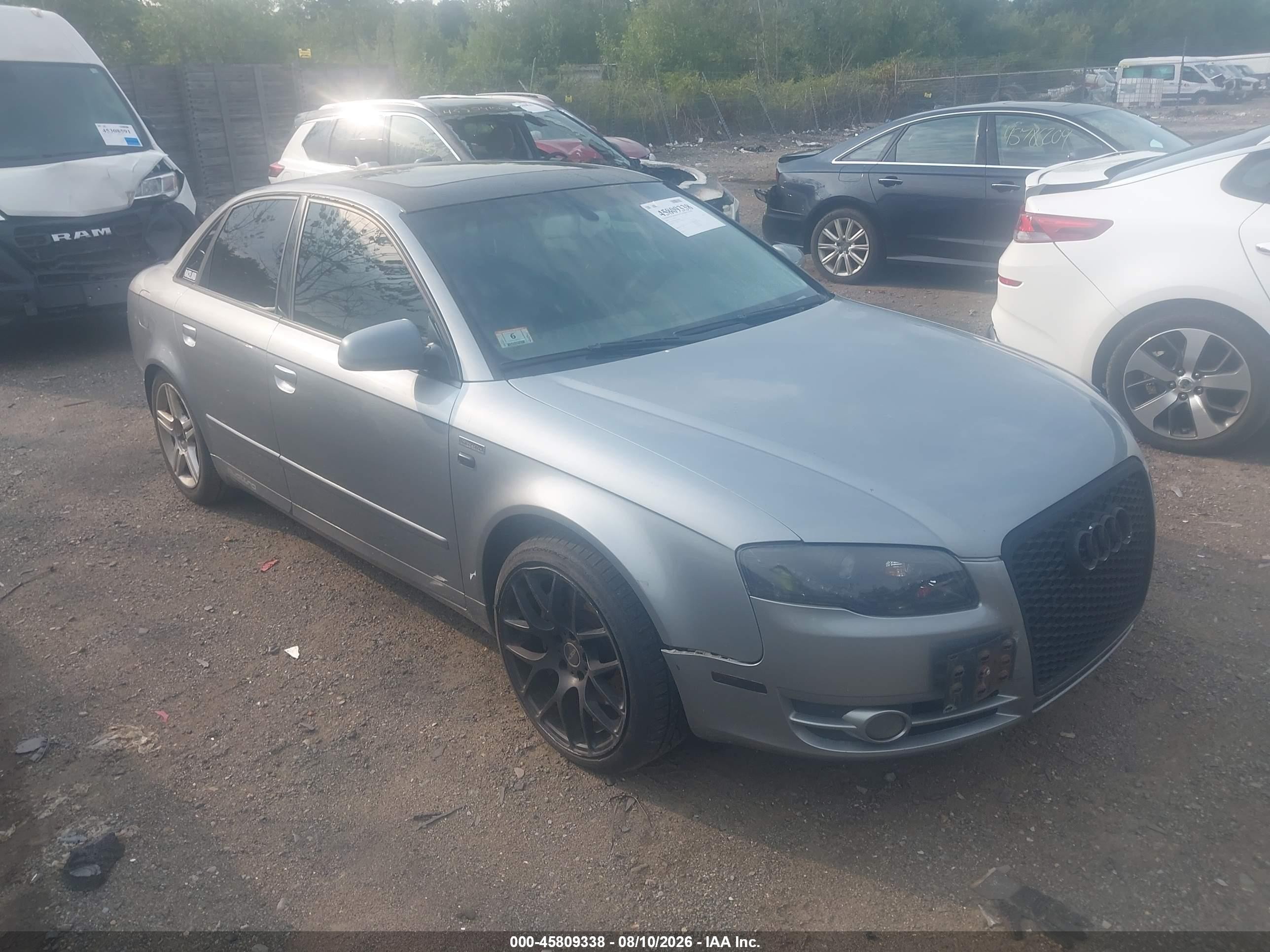 2006 Audi A4 2.0t Silver vin: WAUDF78E06A051829