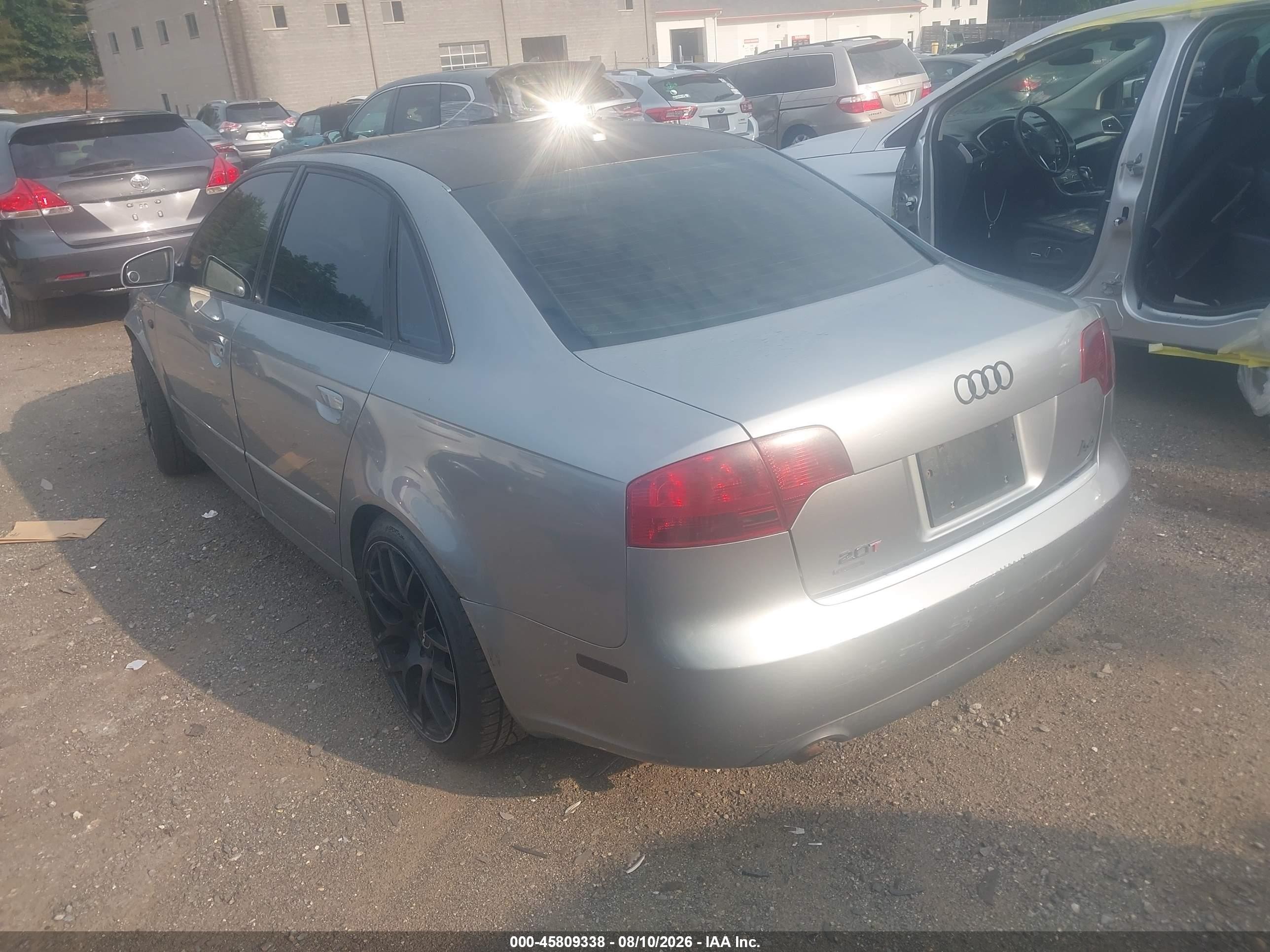 2006 Audi A4 2.0t Silver vin: WAUDF78E06A051829
