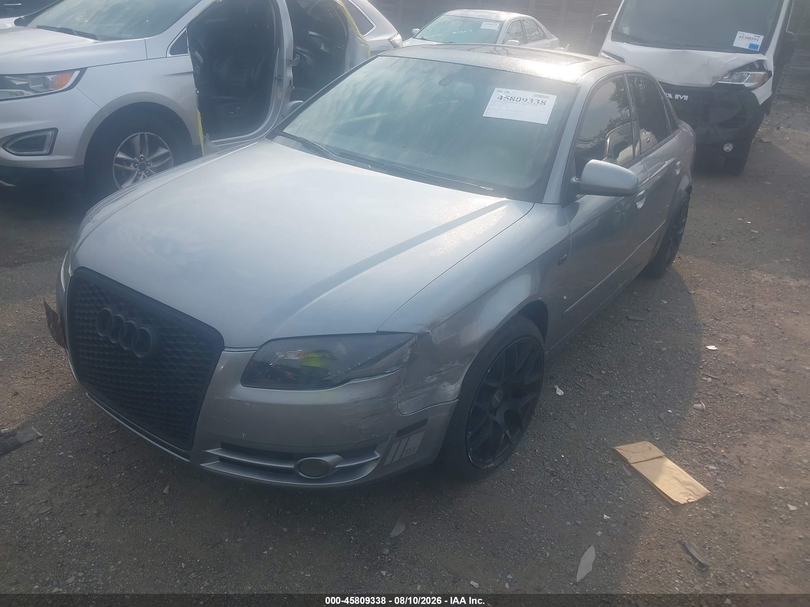 2006 Audi A4 2.0t Silver vin: WAUDF78E06A051829