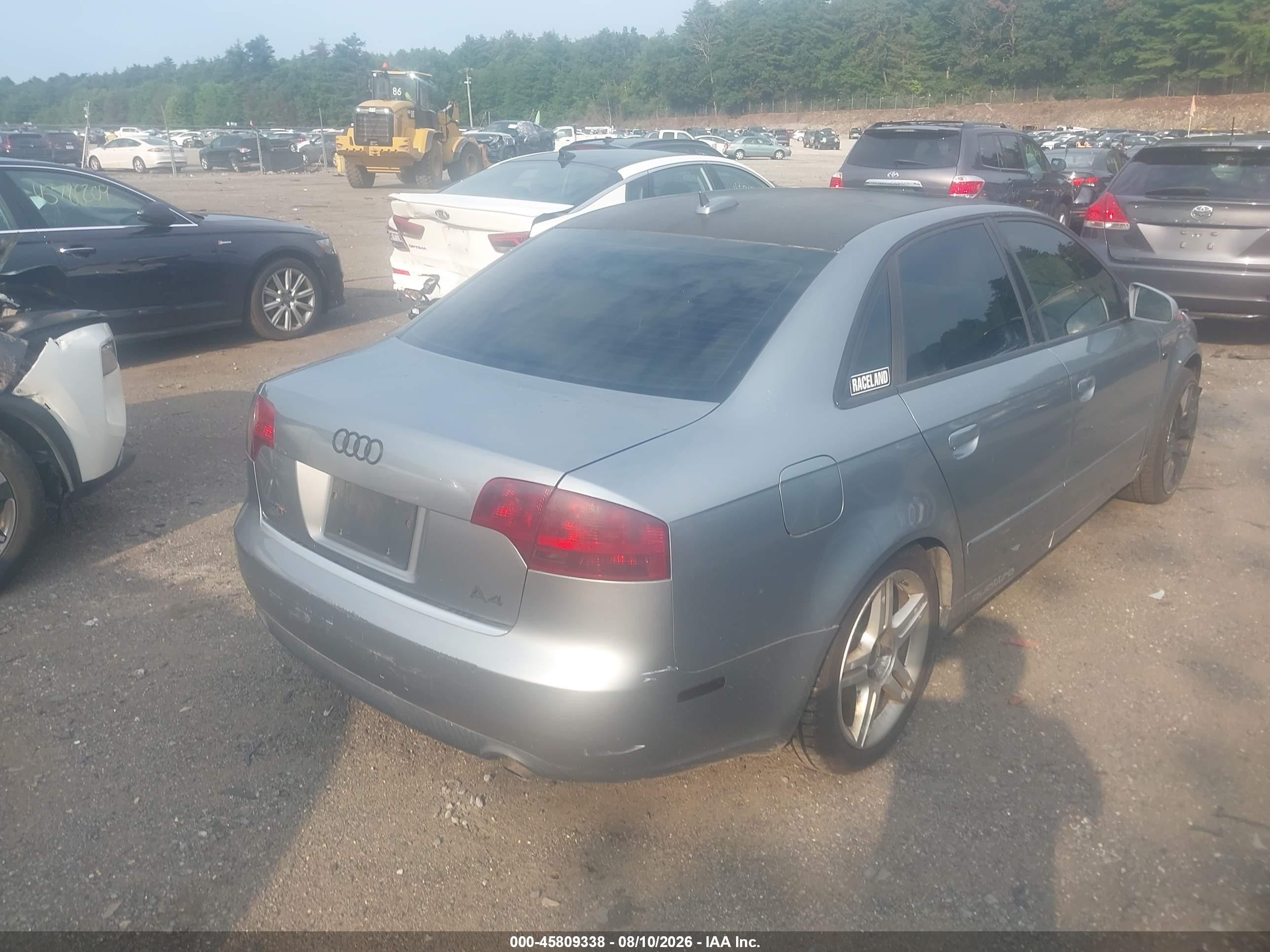 2006 Audi A4 2.0t Silver vin: WAUDF78E06A051829