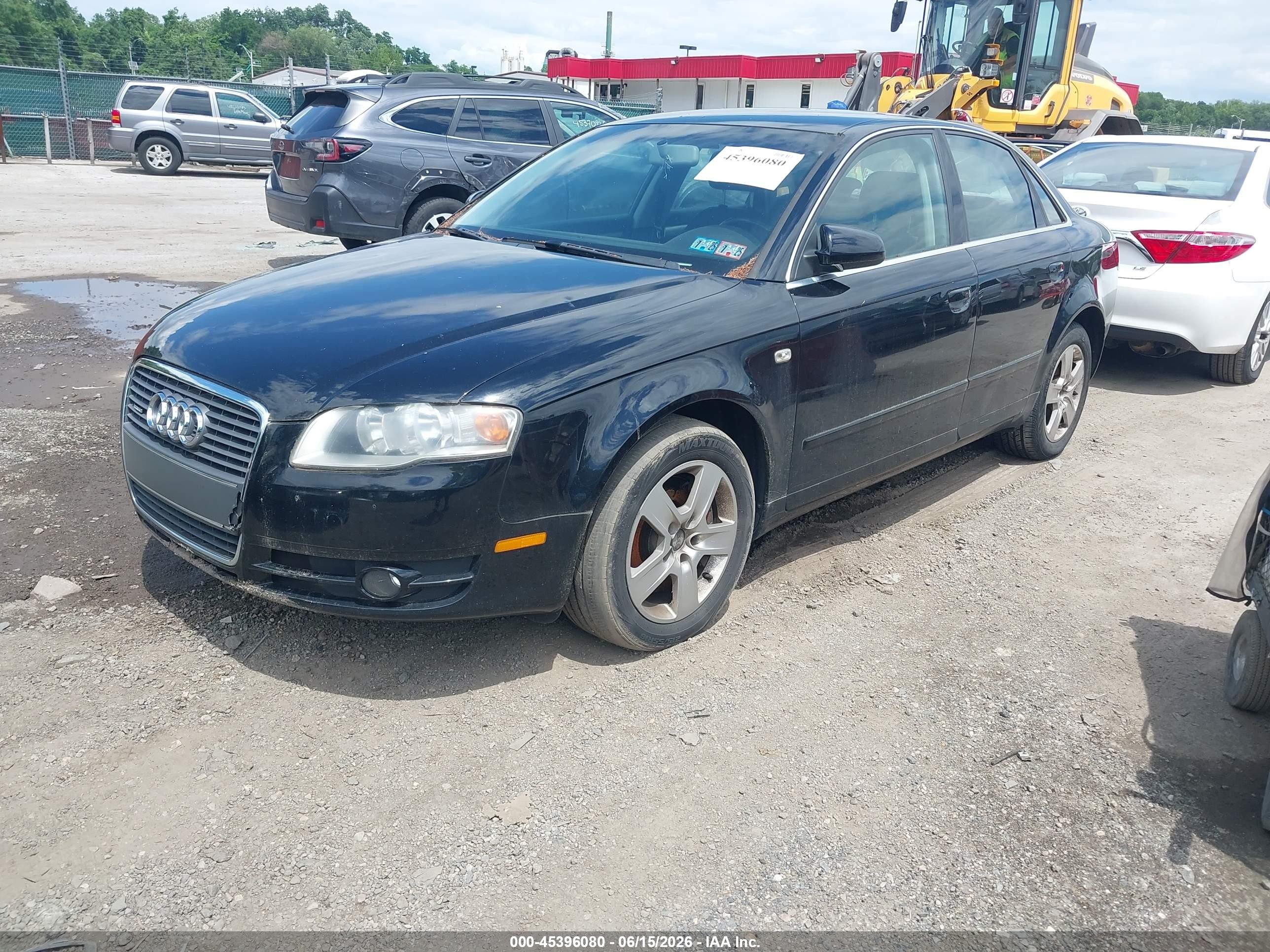 2006 Audi A4 2.0t Black vin: WAUDF78E06A244224