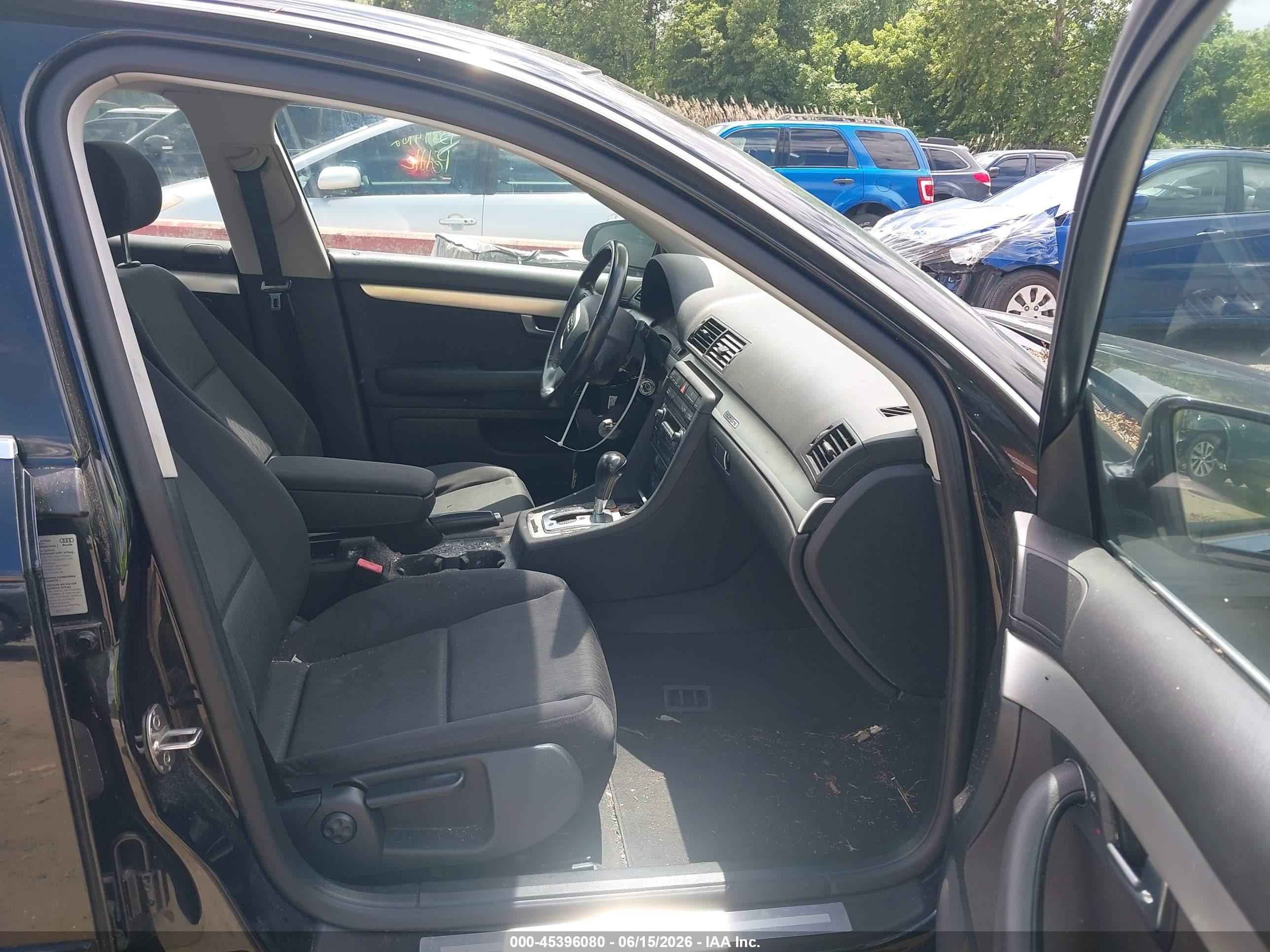 2006 Audi A4 2.0t Black vin: WAUDF78E06A244224