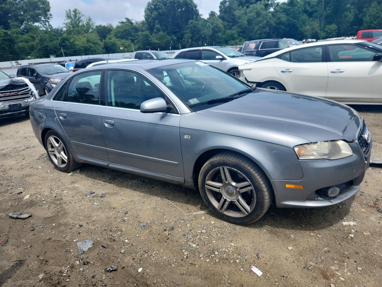 2008 Audi A4 Silver vin: WAUDF78E08A101762