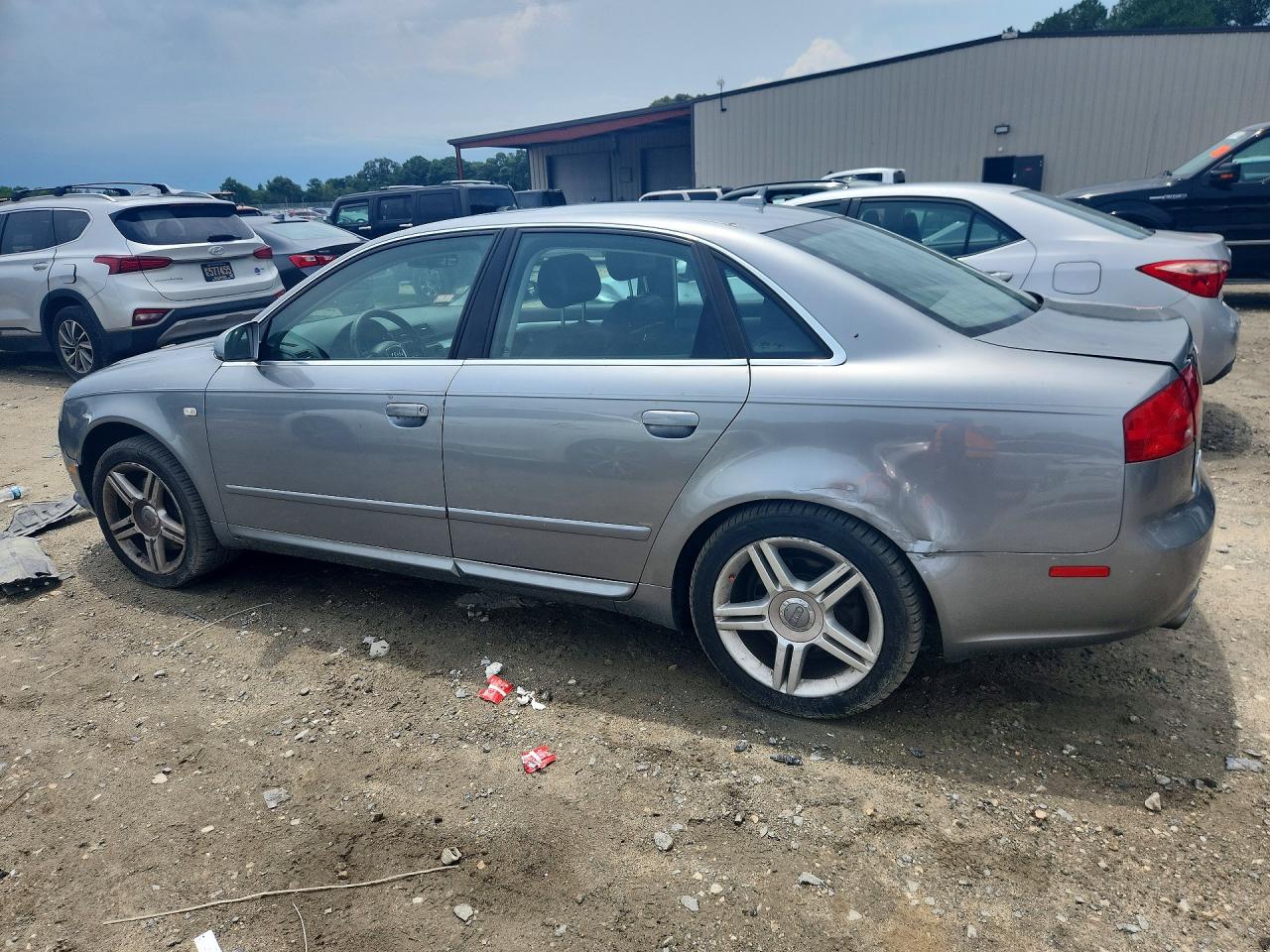 2008 Audi A4 Silver vin: WAUDF78E08A101762