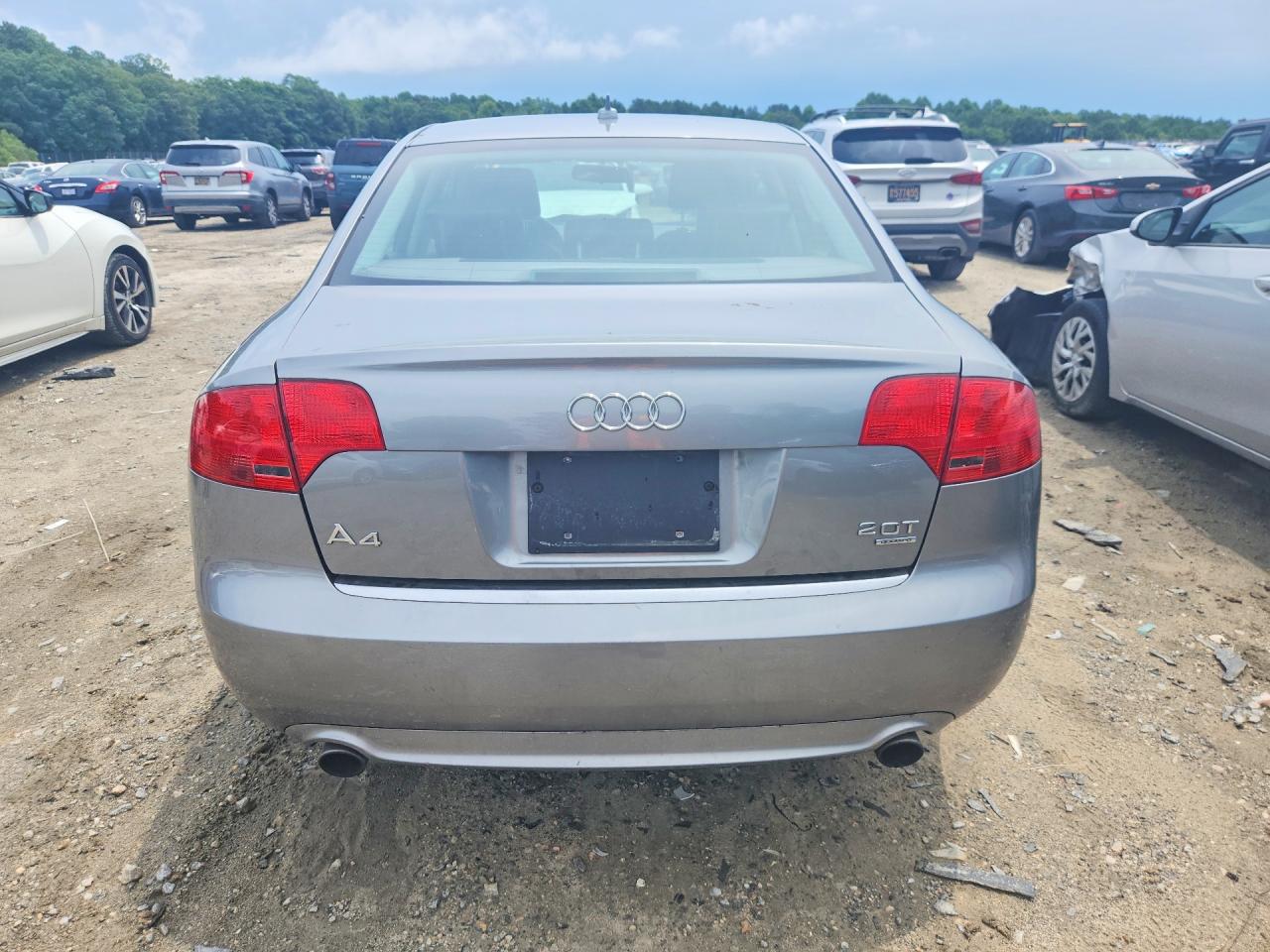 2008 Audi A4 Silver vin: WAUDF78E08A101762