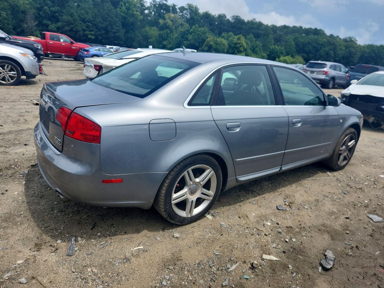 2008 Audi A4 Silver vin: WAUDF78E08A101762