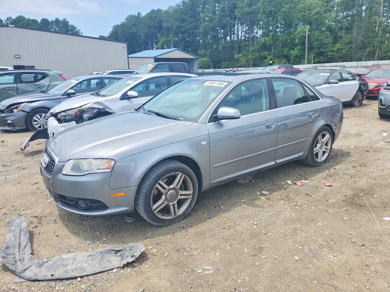 2008 Audi A4 Silver vin: WAUDF78E08A101762