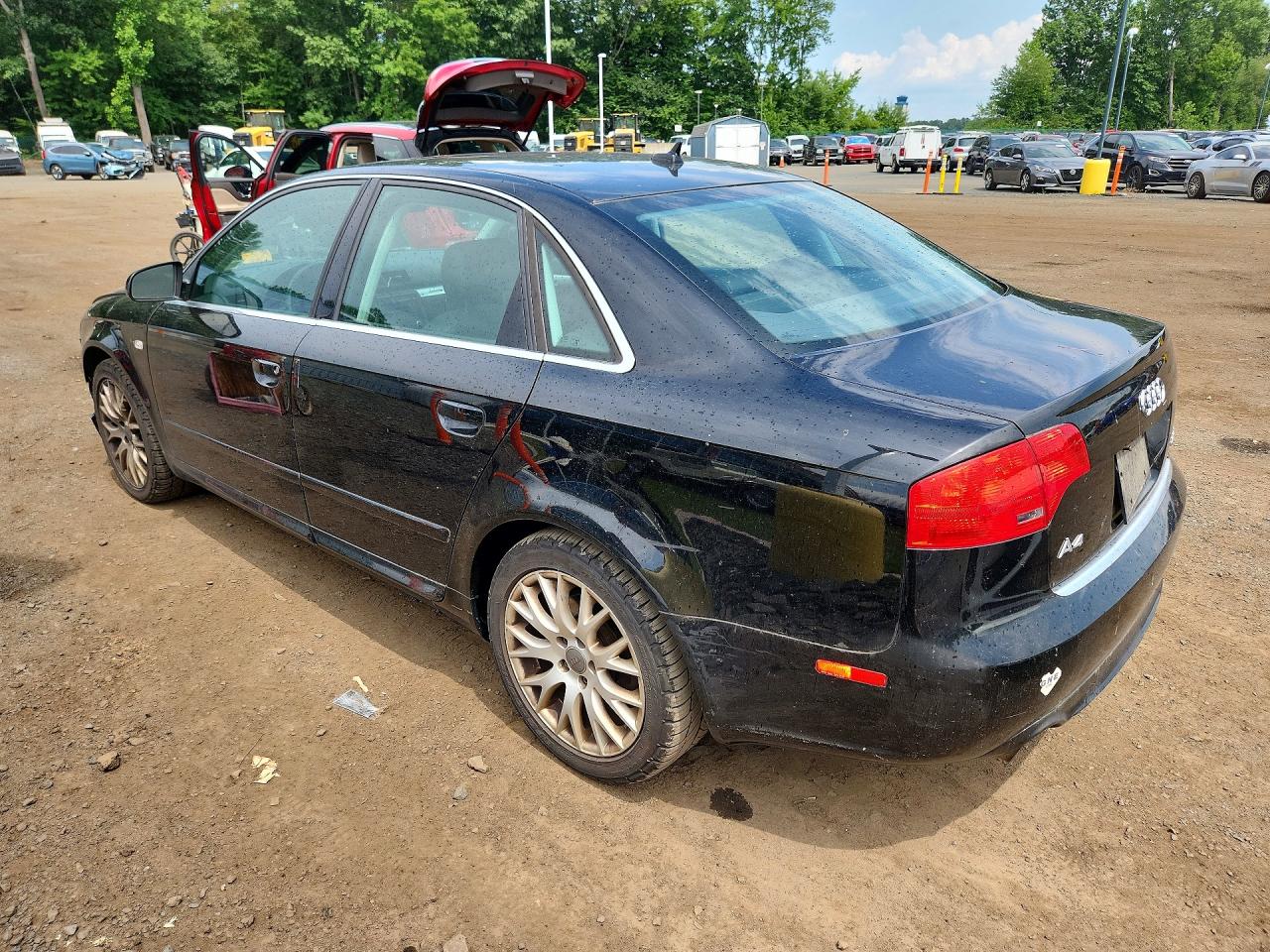 2008 Audi A4 2.0t Quattro Black vin: WAUDF78E08A140867