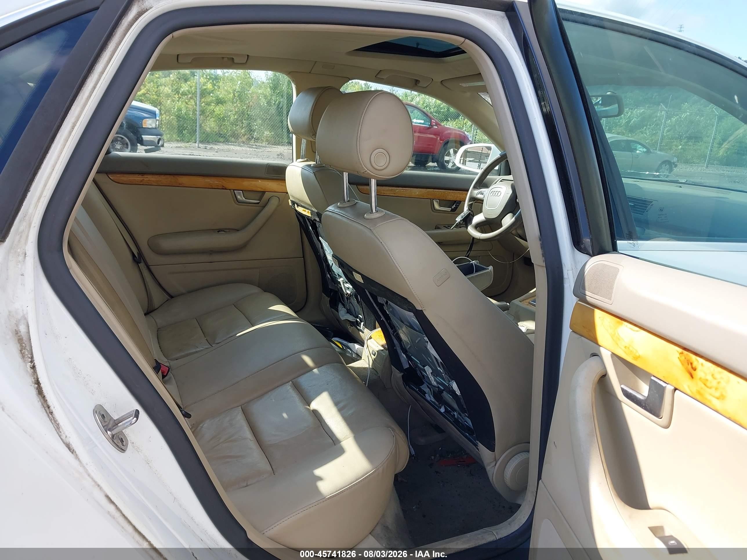 2008 Audi A4 2.0t/2.0t Special Edition White vin: WAUDF78E08A164215