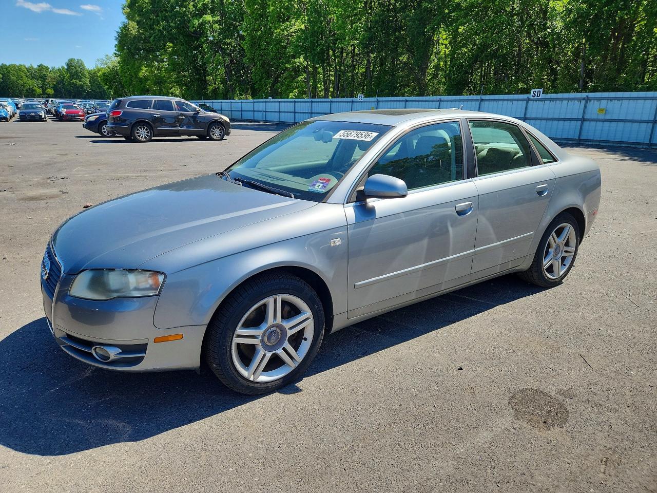 2006 Audi A4 2.0t Quattro Silver vin: WAUDF78E16A207845
