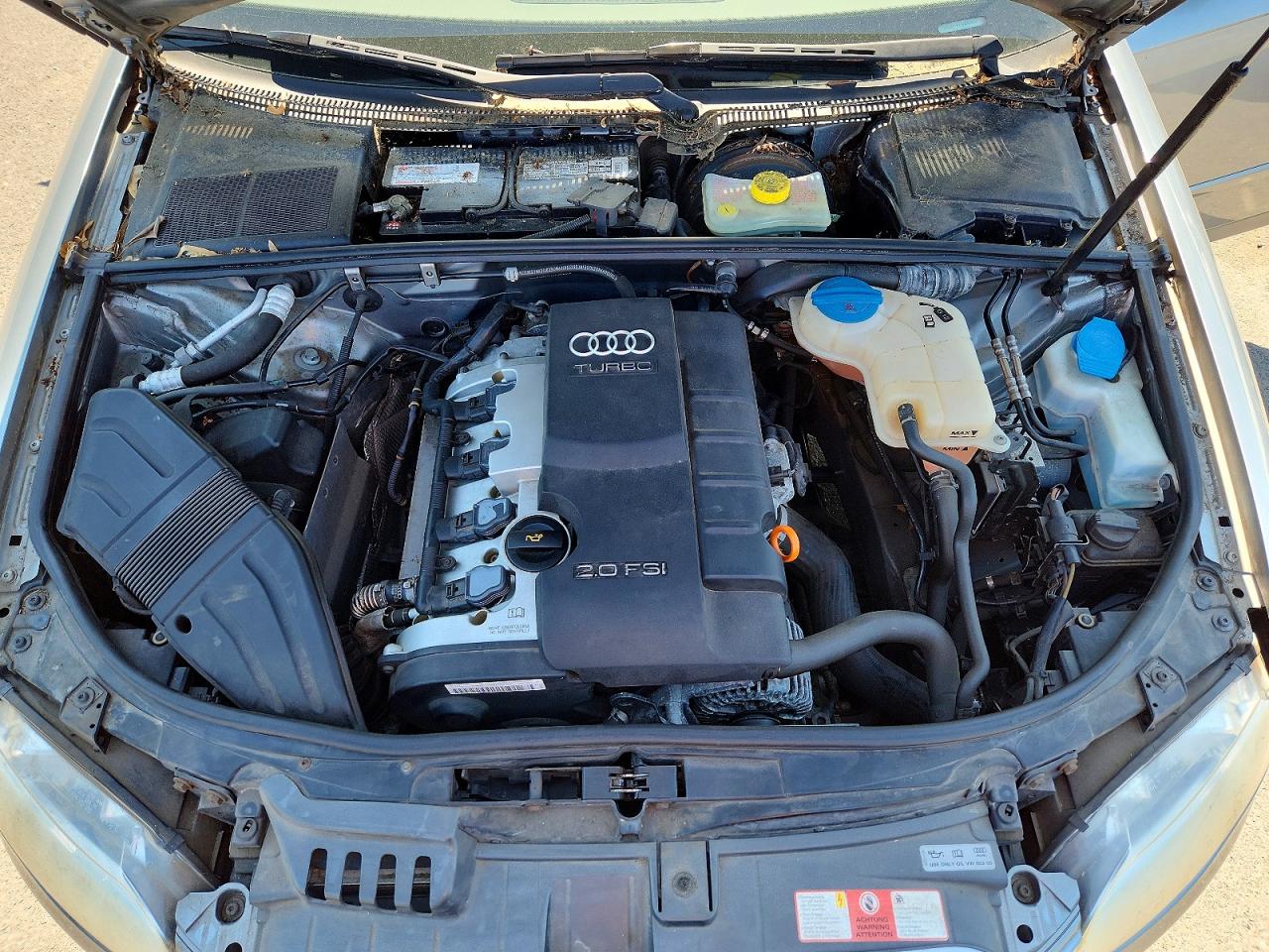 2006 Audi A4 2.0t Quattro Серебряный vin: WAUDF78E16A207845
