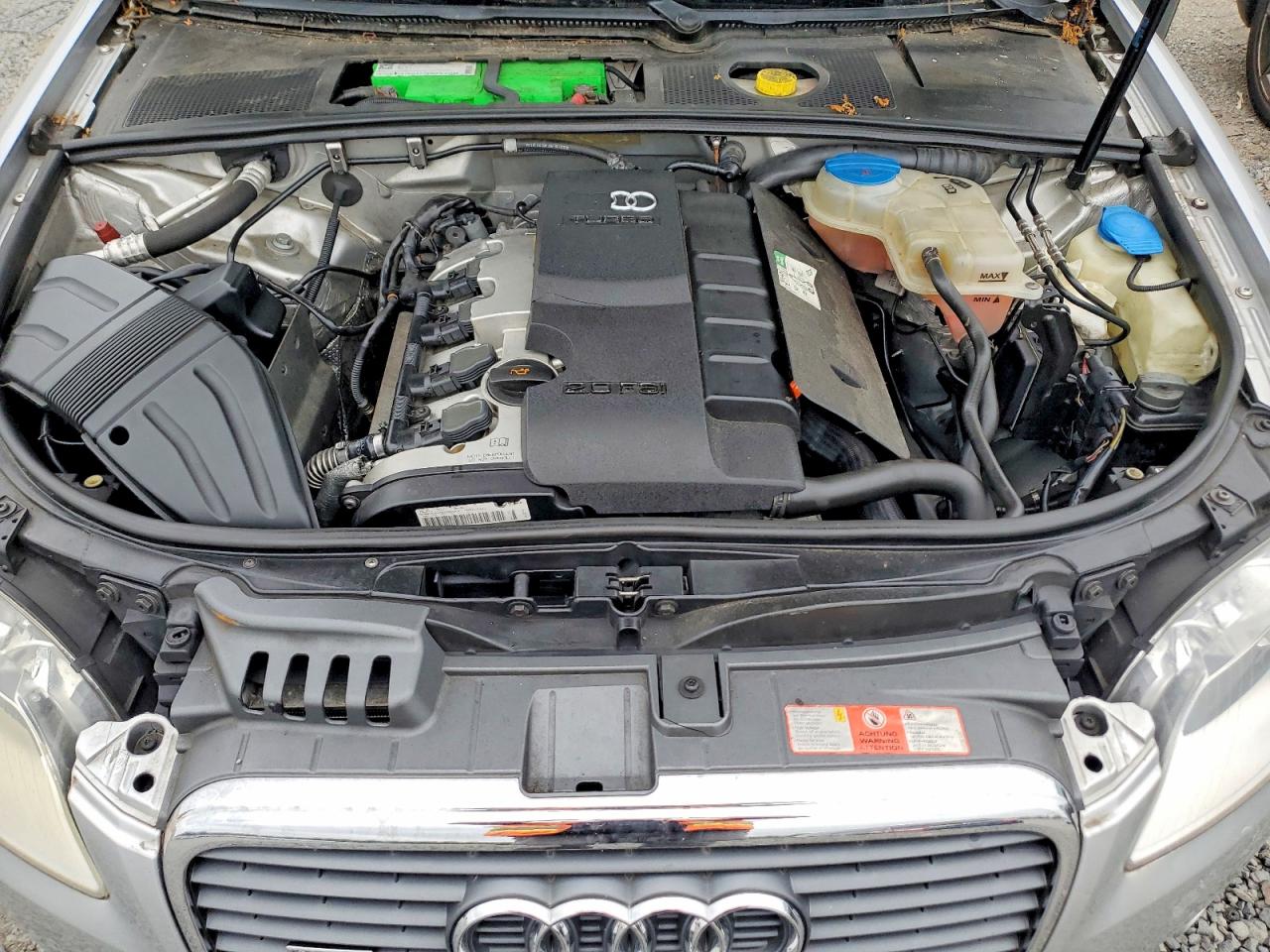 2006 Audi A4 2.0t Quattro Silver vin: WAUDF78E16A227822
