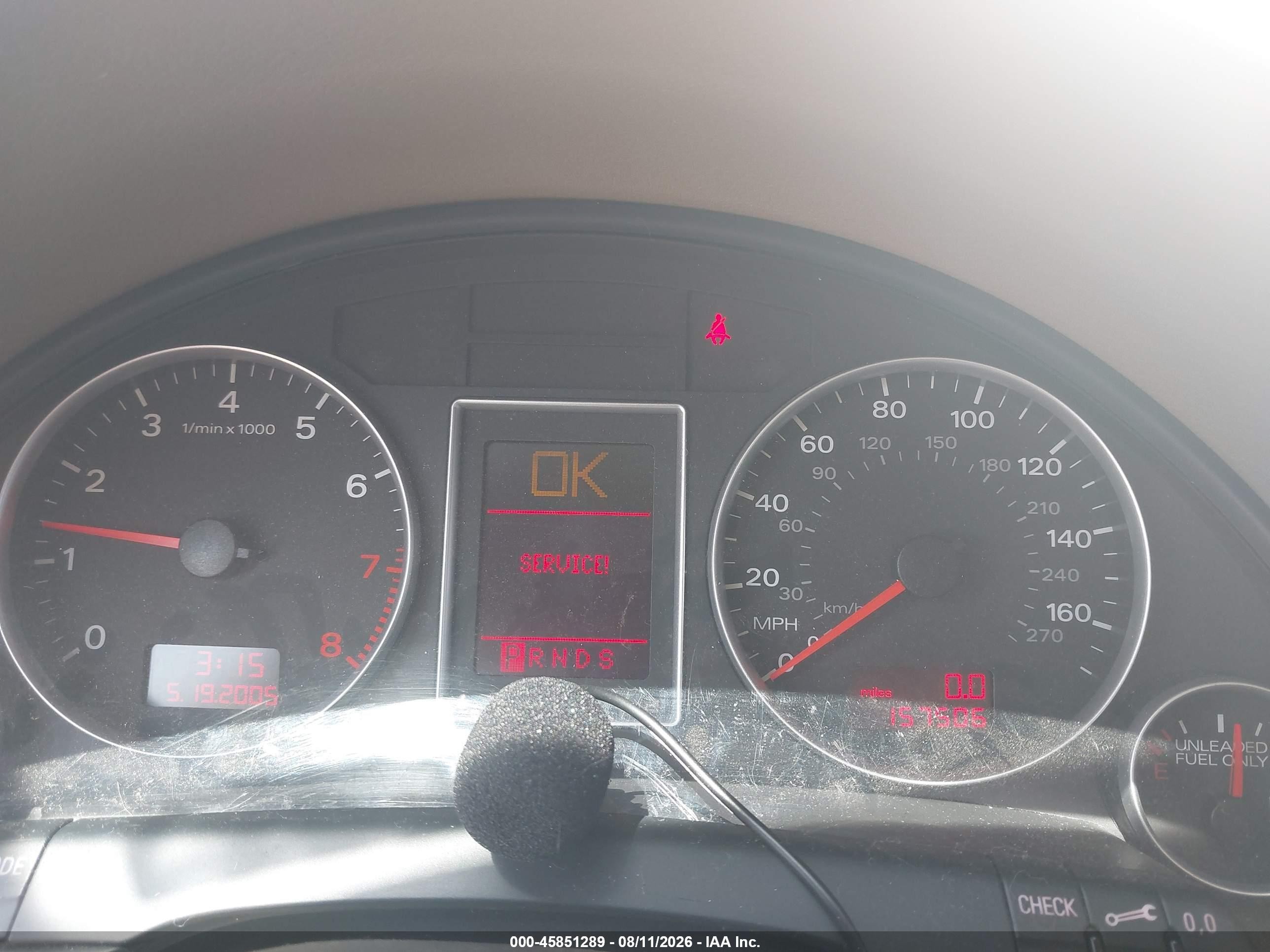 2007 Audi A4 2.0t White vin: WAUDF78E17A103907